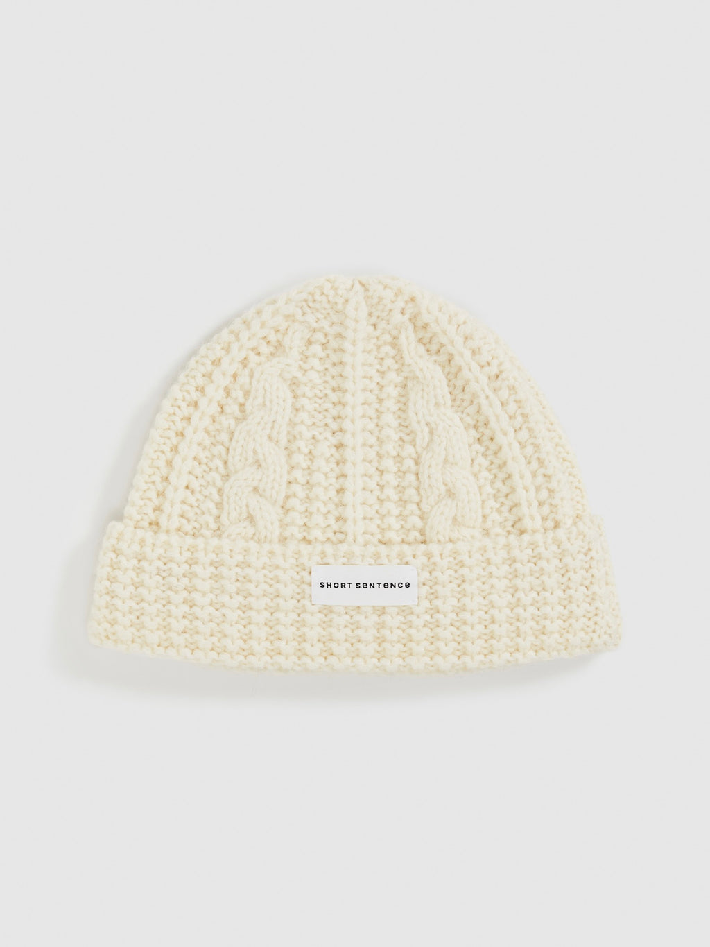 Cable Knit Cuffed Beanie