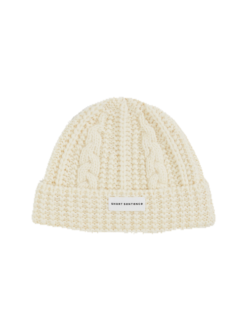 Cable Knit Cuffed Beanie