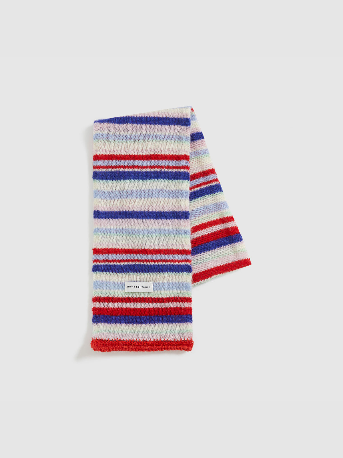 Color-Block Striped Knit Scarf