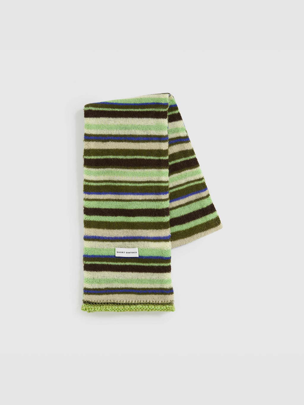 Color-Block Striped Knit Scarf