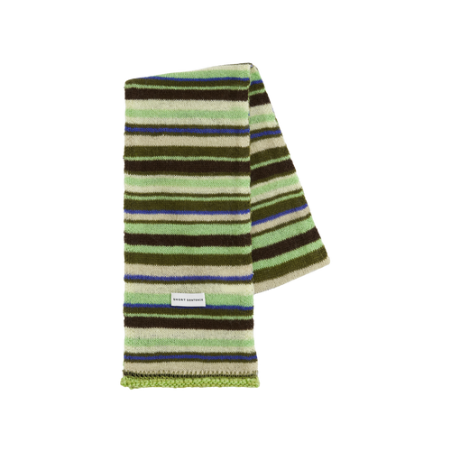Color-Block Striped Knit Scarf