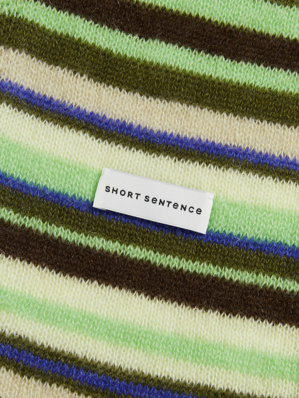 Color-Block Striped Knit Scarf