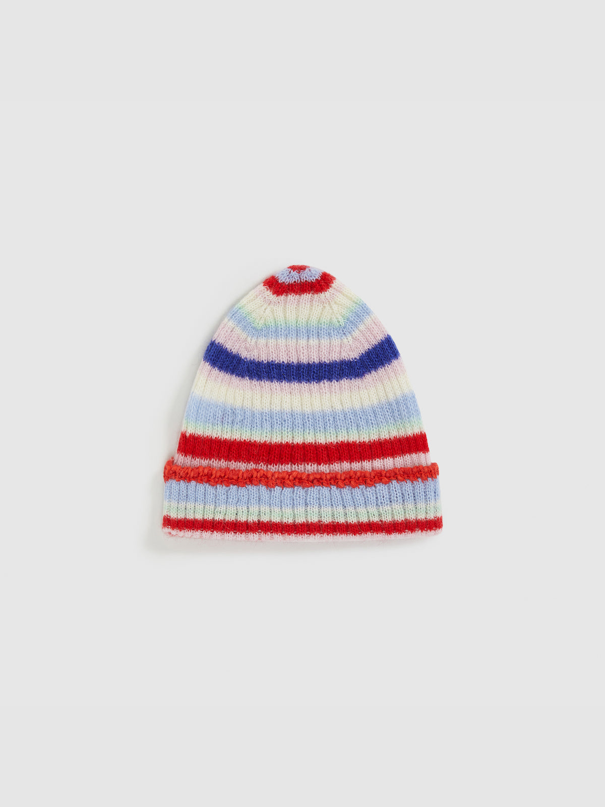 Color-Block Striped Knit Beanie