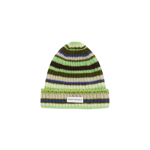 Color-Block Striped Knit Beanie