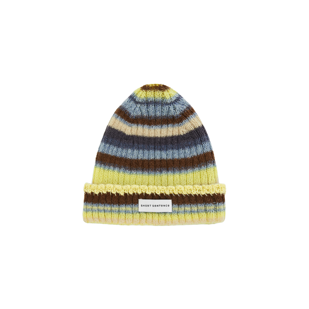 Color-Block Striped Knit Beanie