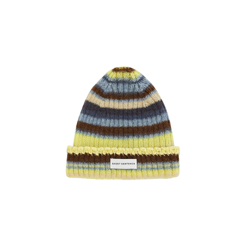 Color-Block Striped Knit Beanie