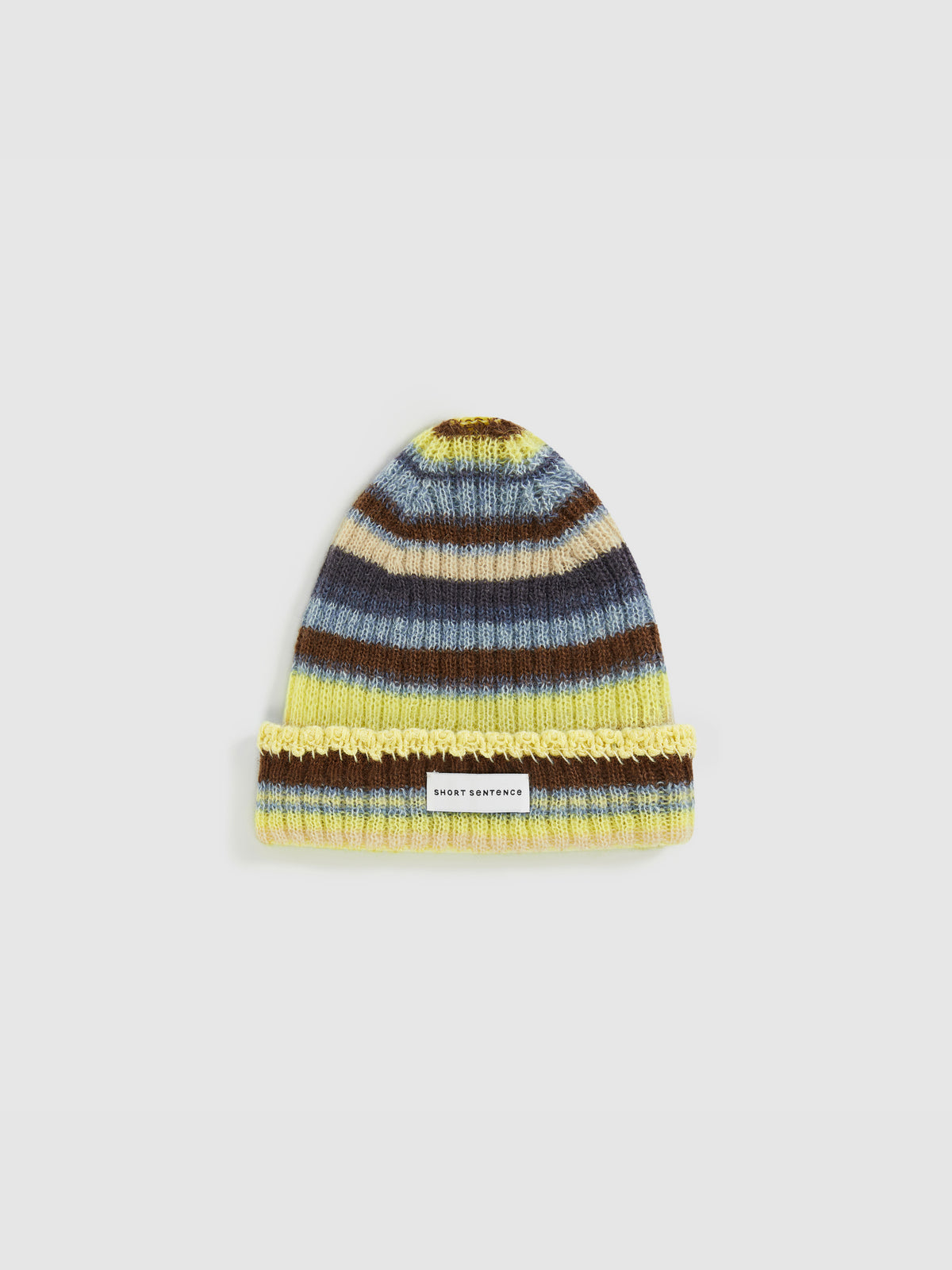 Color-Block Striped Knit Beanie