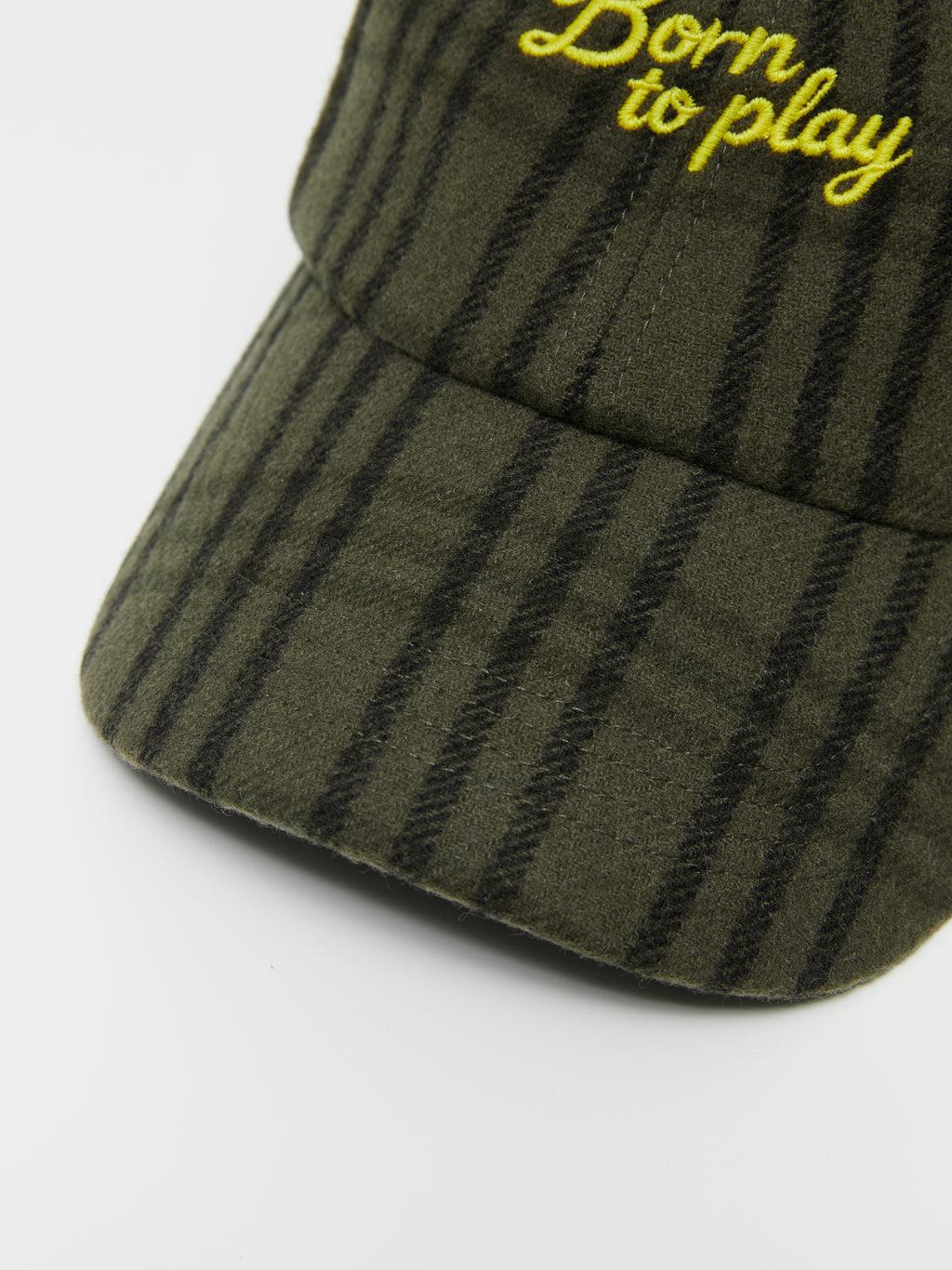 Embroidered Plaid Baseball Cap