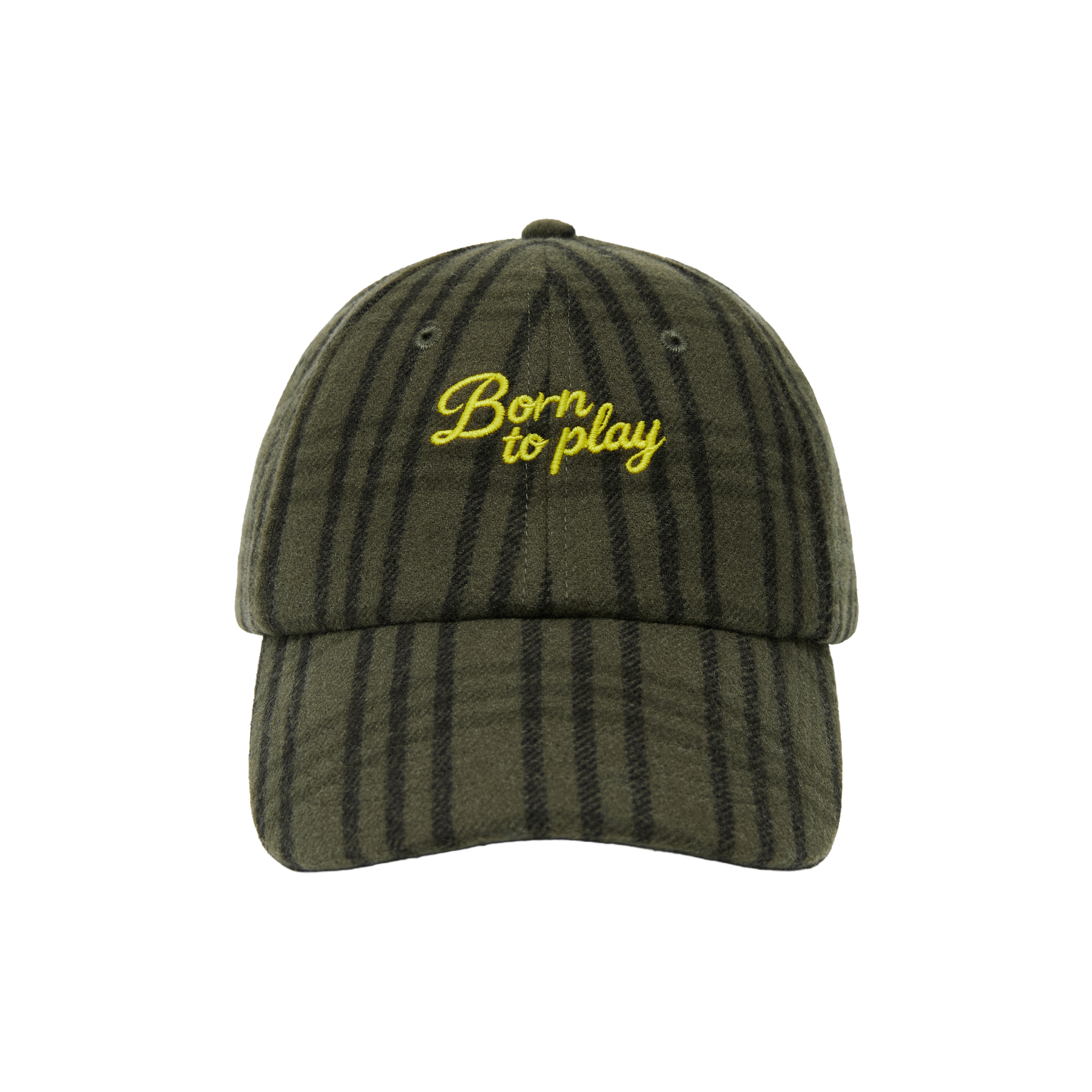 Embroidered Plaid Baseball Cap