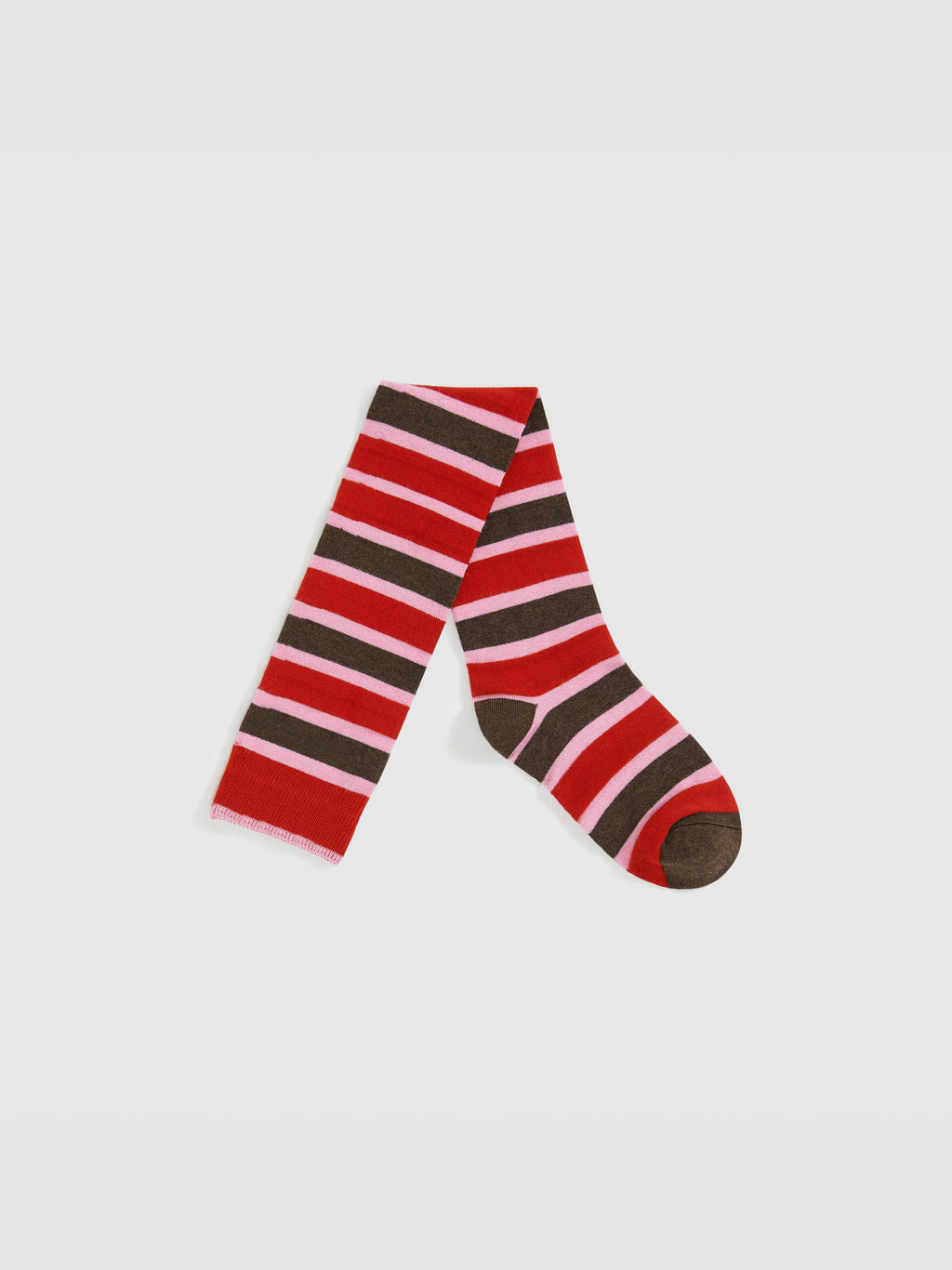 Color-Block Stripe Knee-High Socks