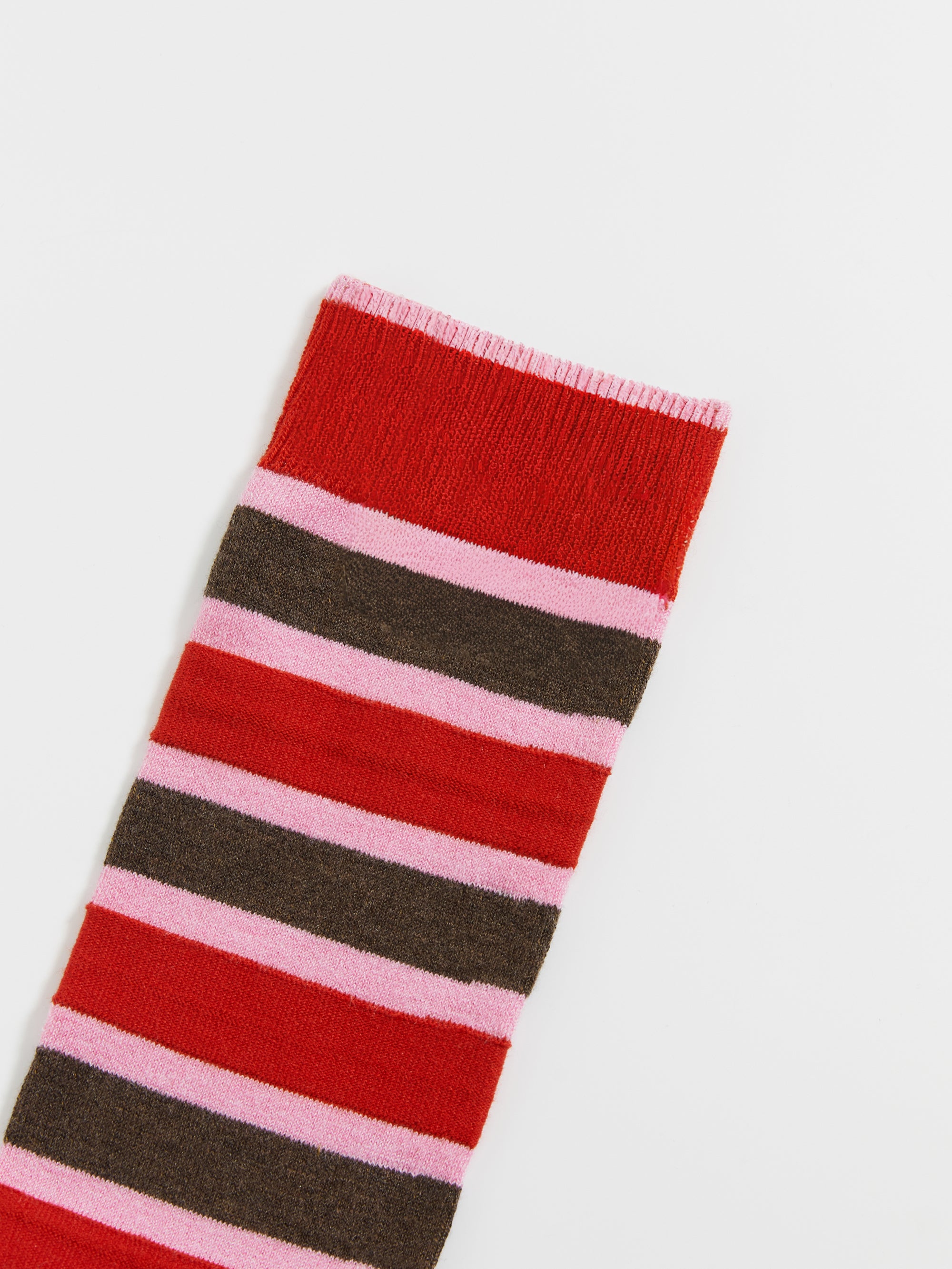 Color-Block Stripe Knee-High Socks