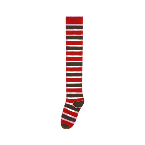 Color-Block Stripe Knee-High Socks