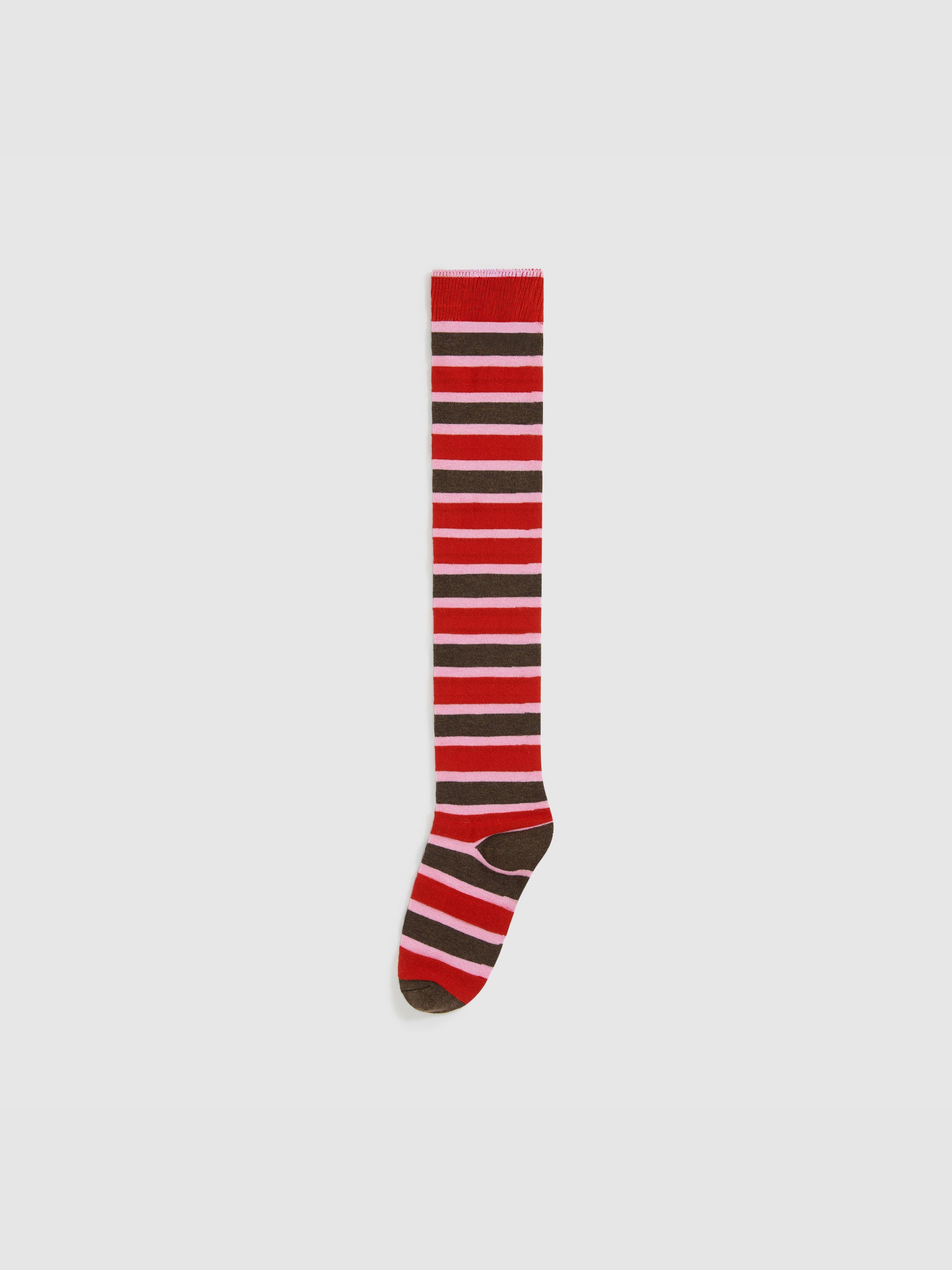 Color-Block Stripe Knee-High Socks