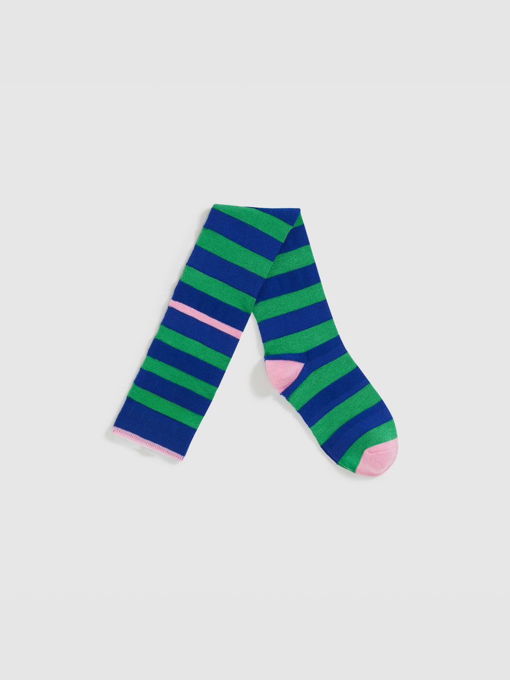 Color-Block Stripe Knee-High Socks