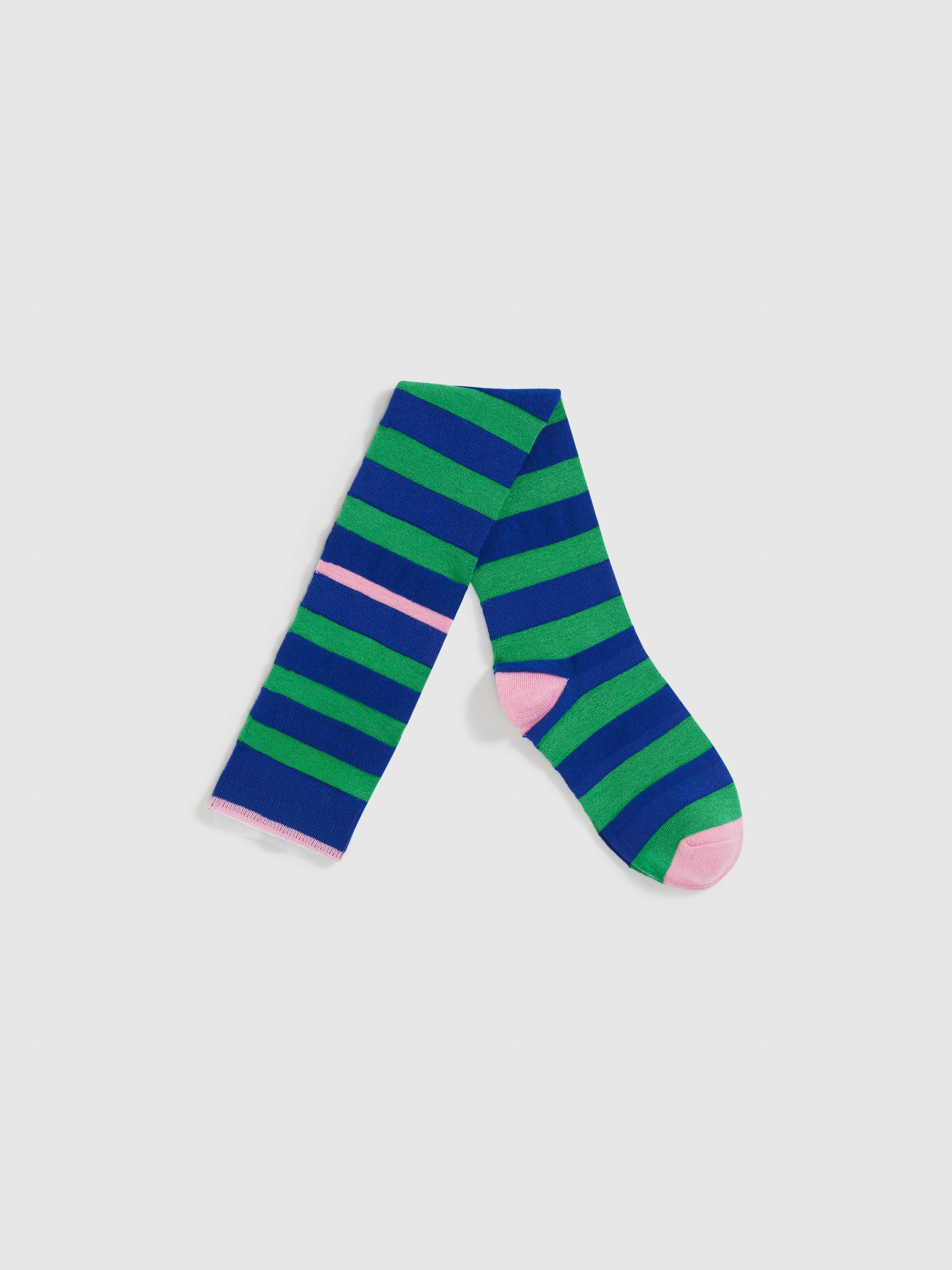 Color-Block Stripe Knee-High Socks