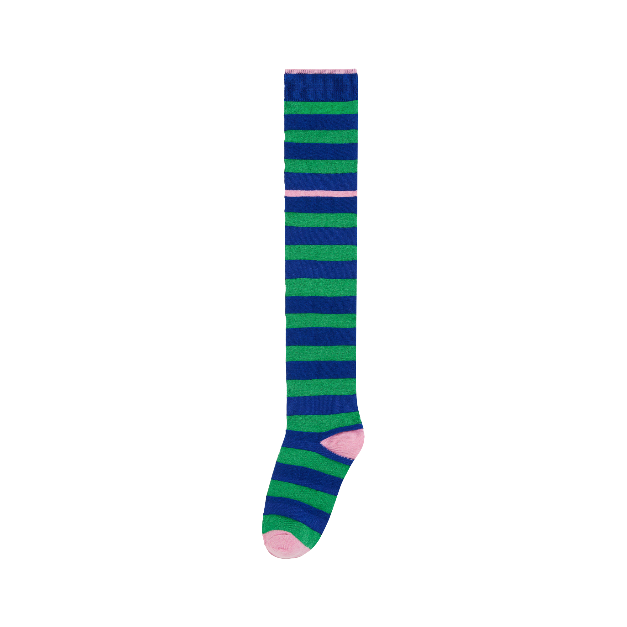 Color-Block Stripe Knee-High Socks
