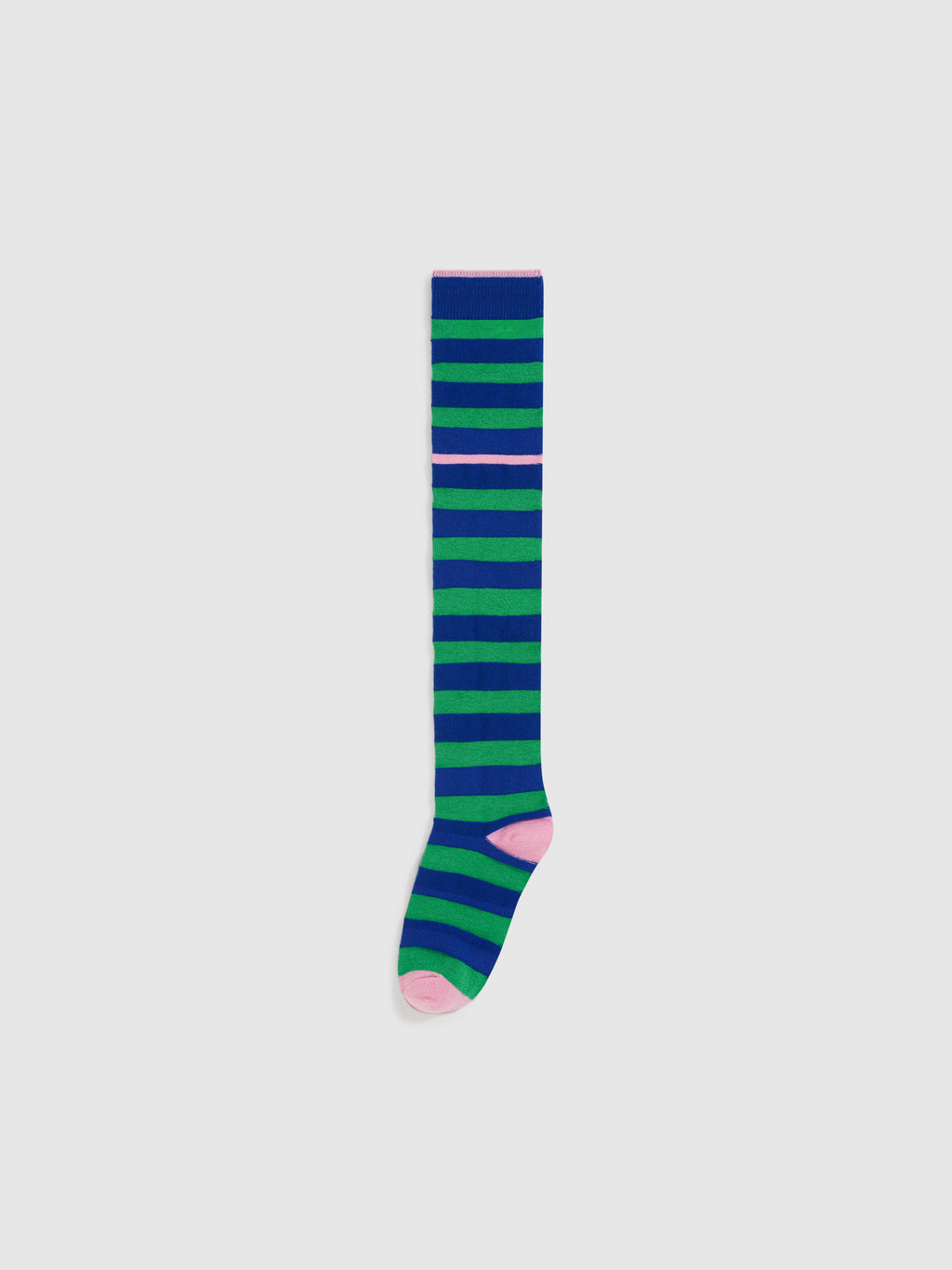 Color-Block Stripe Knee-High Socks