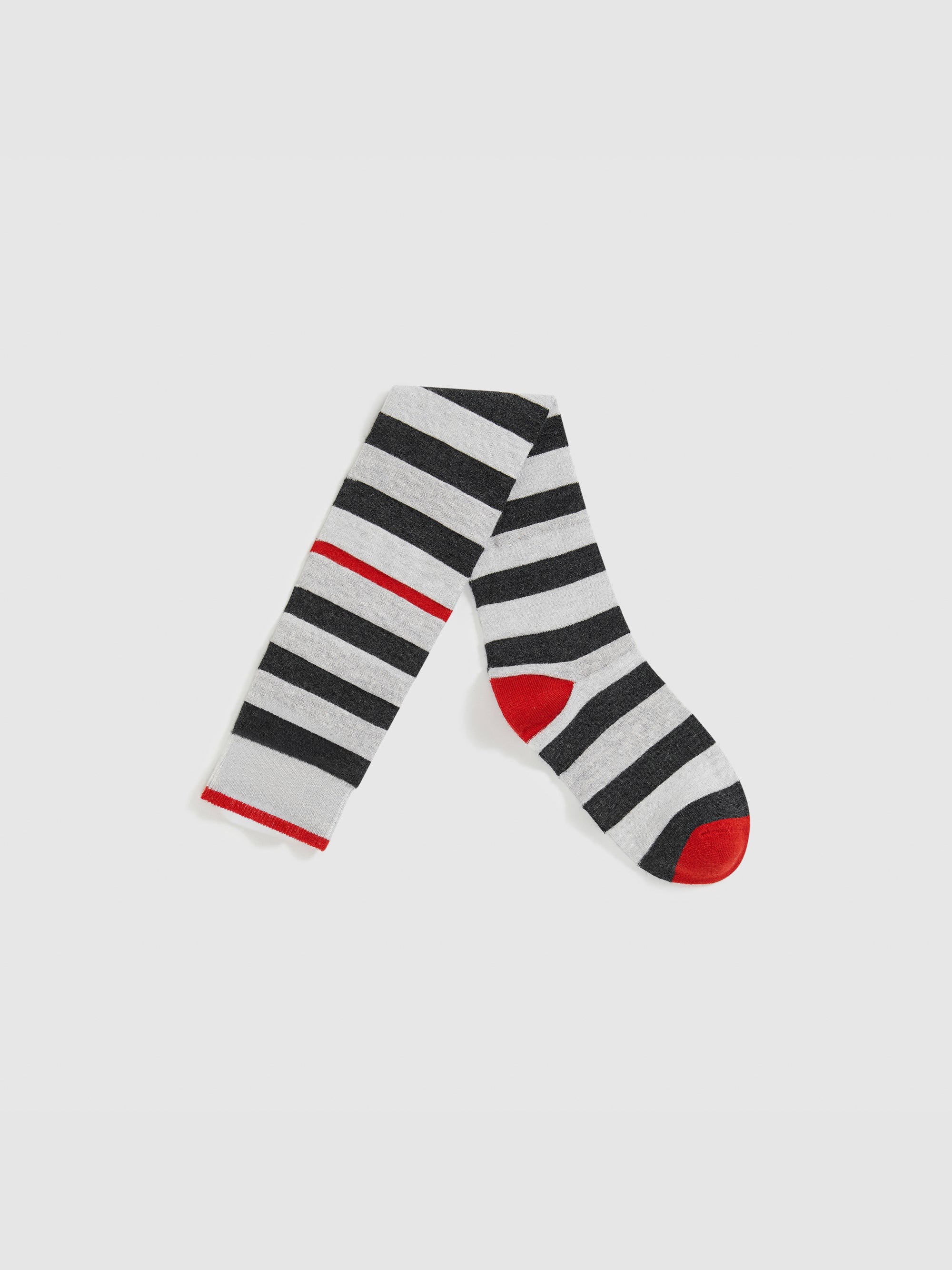 Color-Block Stripe Knee-High Socks