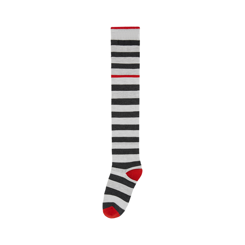 Color-Block Stripe Knee-High Socks