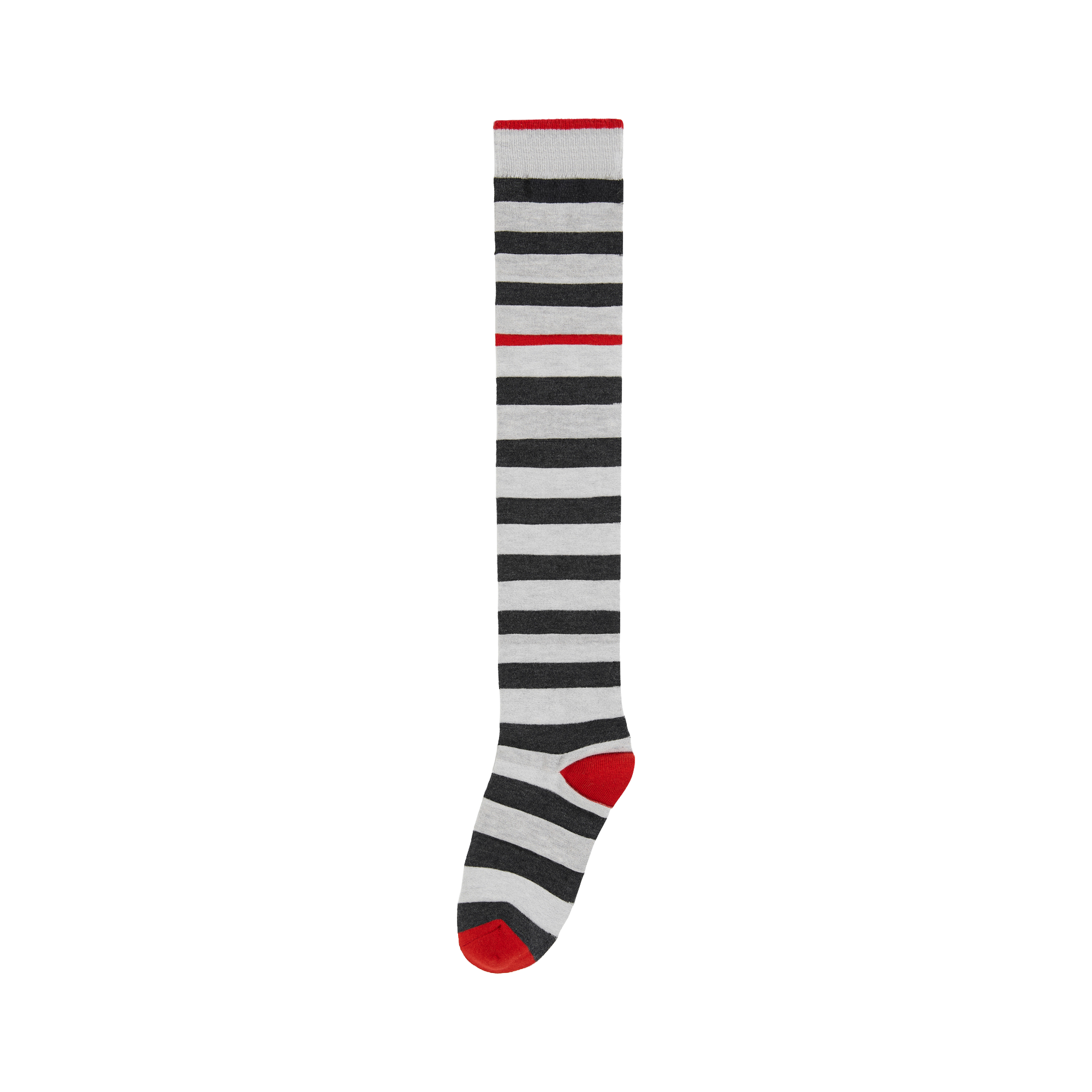 Color-Block Stripe Knee-High Socks