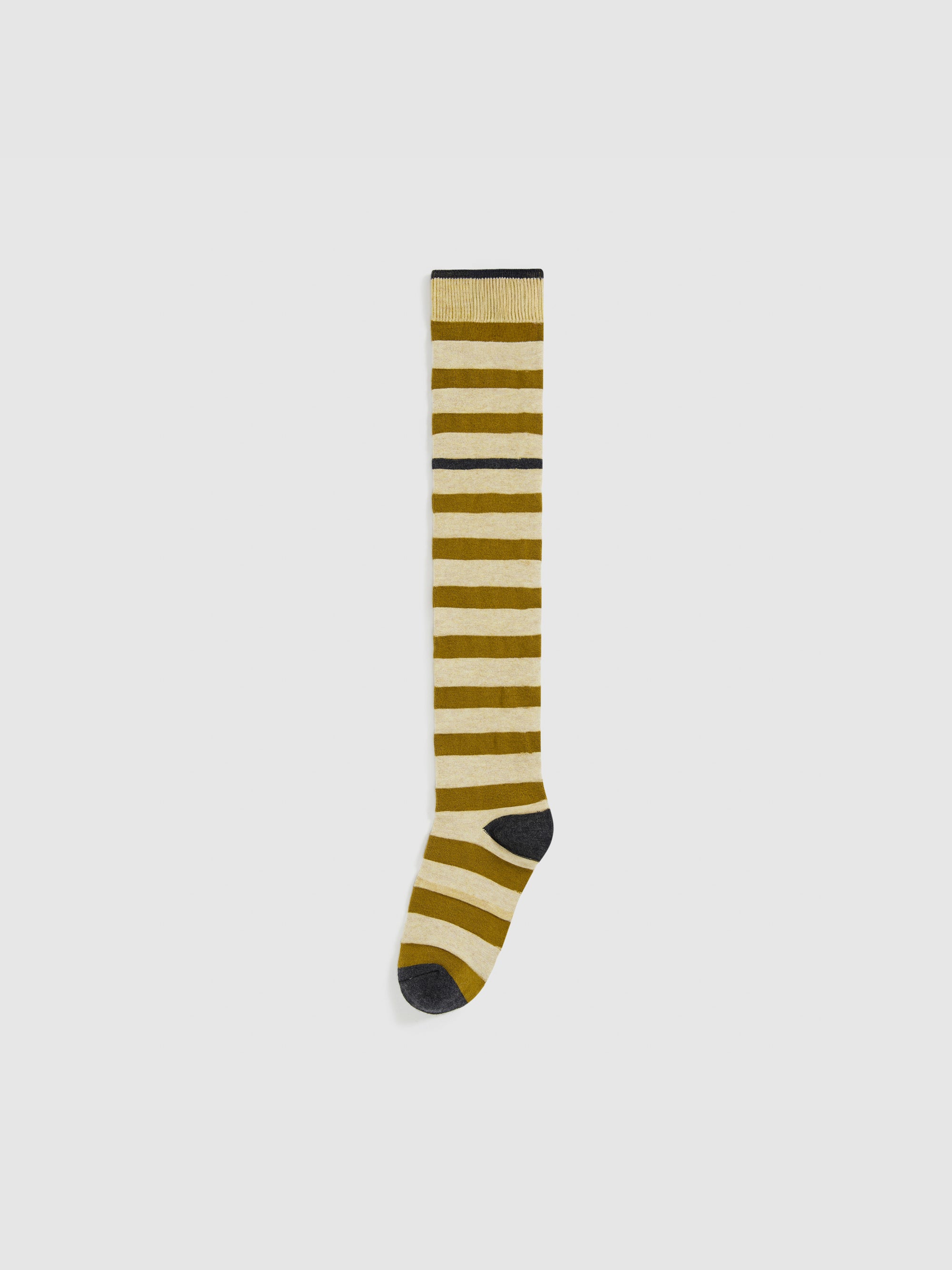 Color-Block Stripe Knee-High Socks
