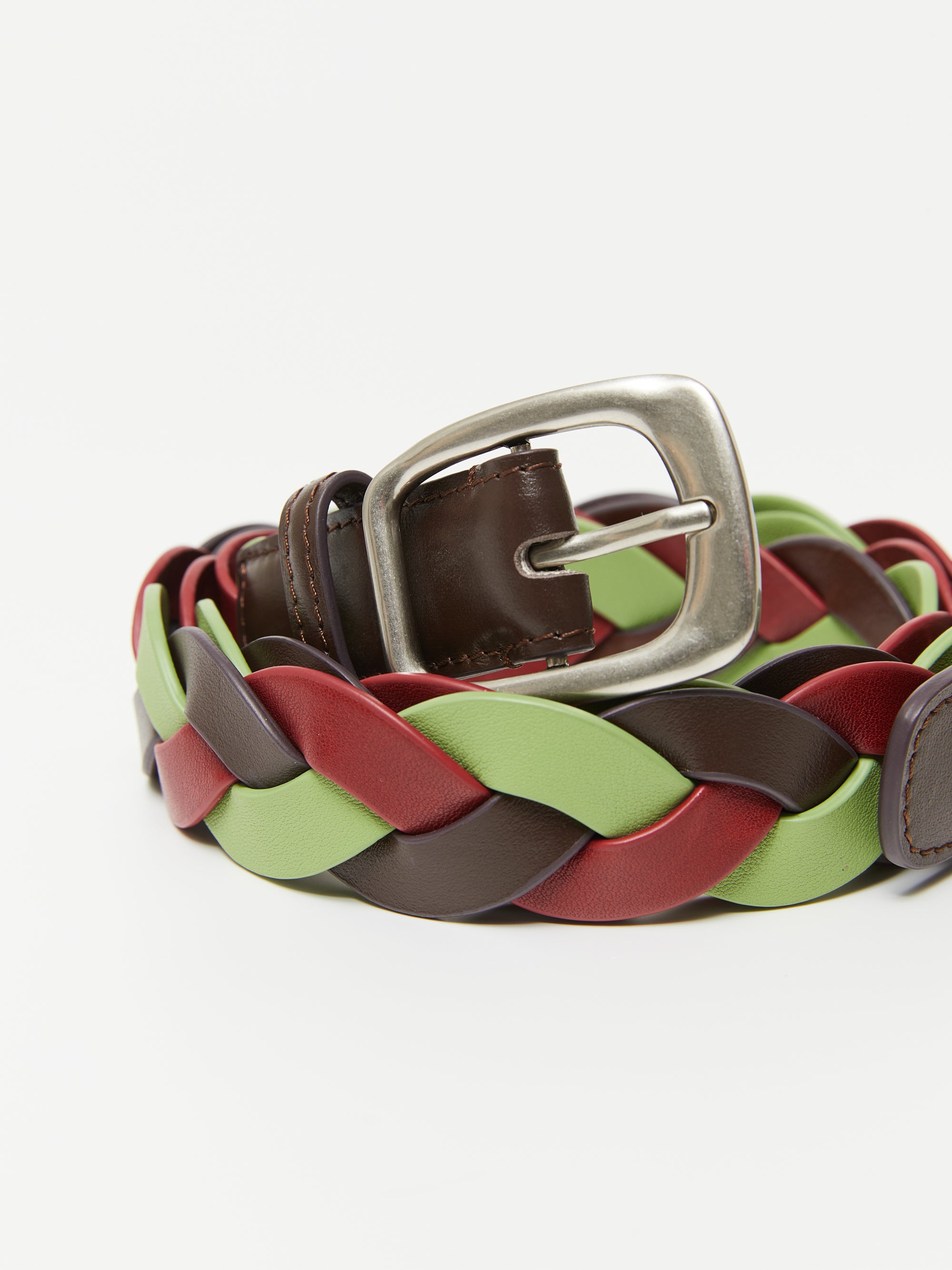 Twisted Braid Leather Belt