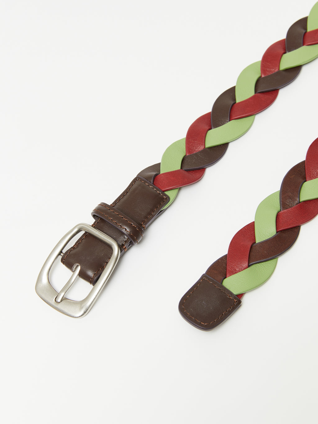 Twisted Braid Leather Belt