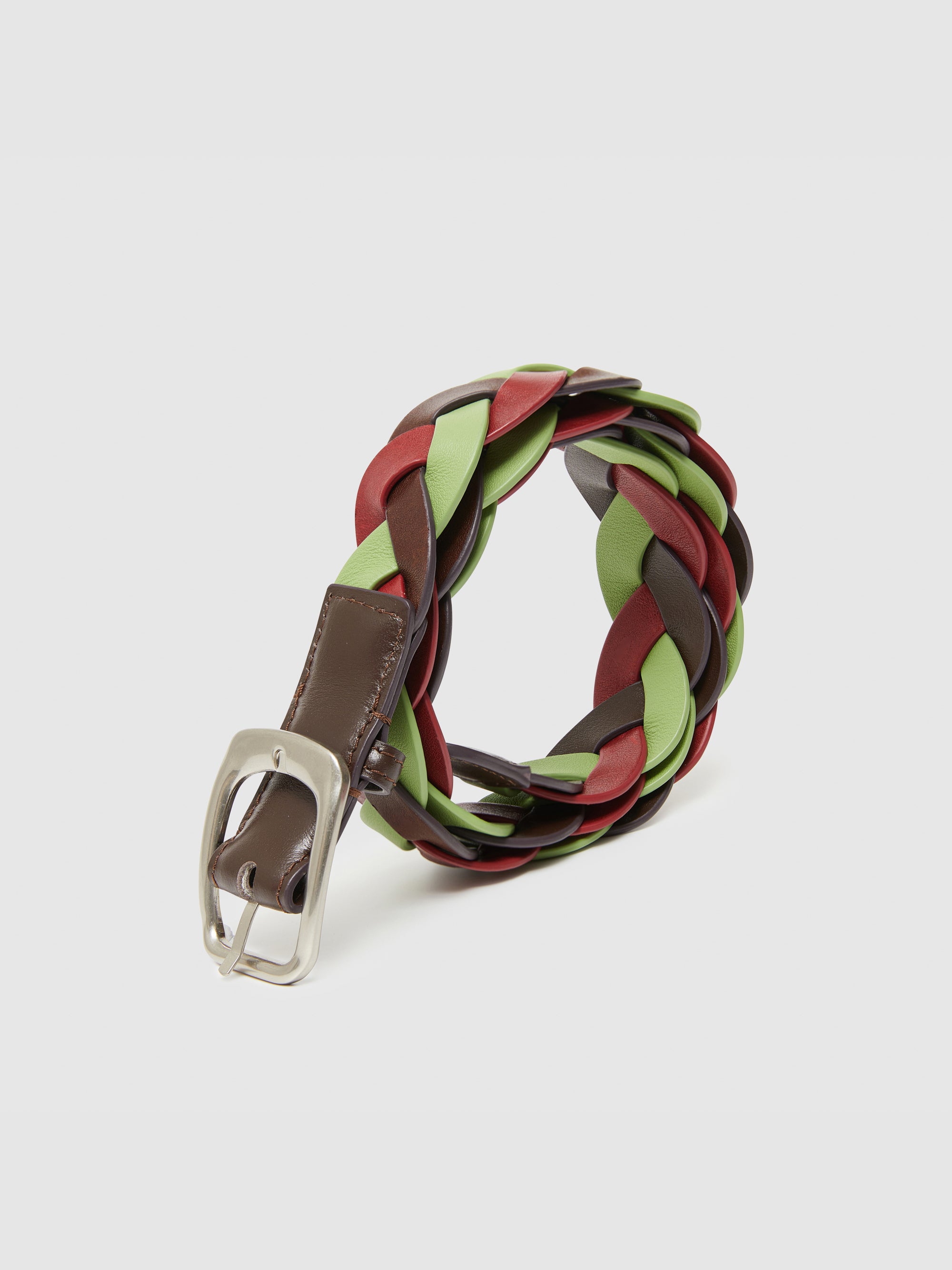 Twisted Braid Leather Belt