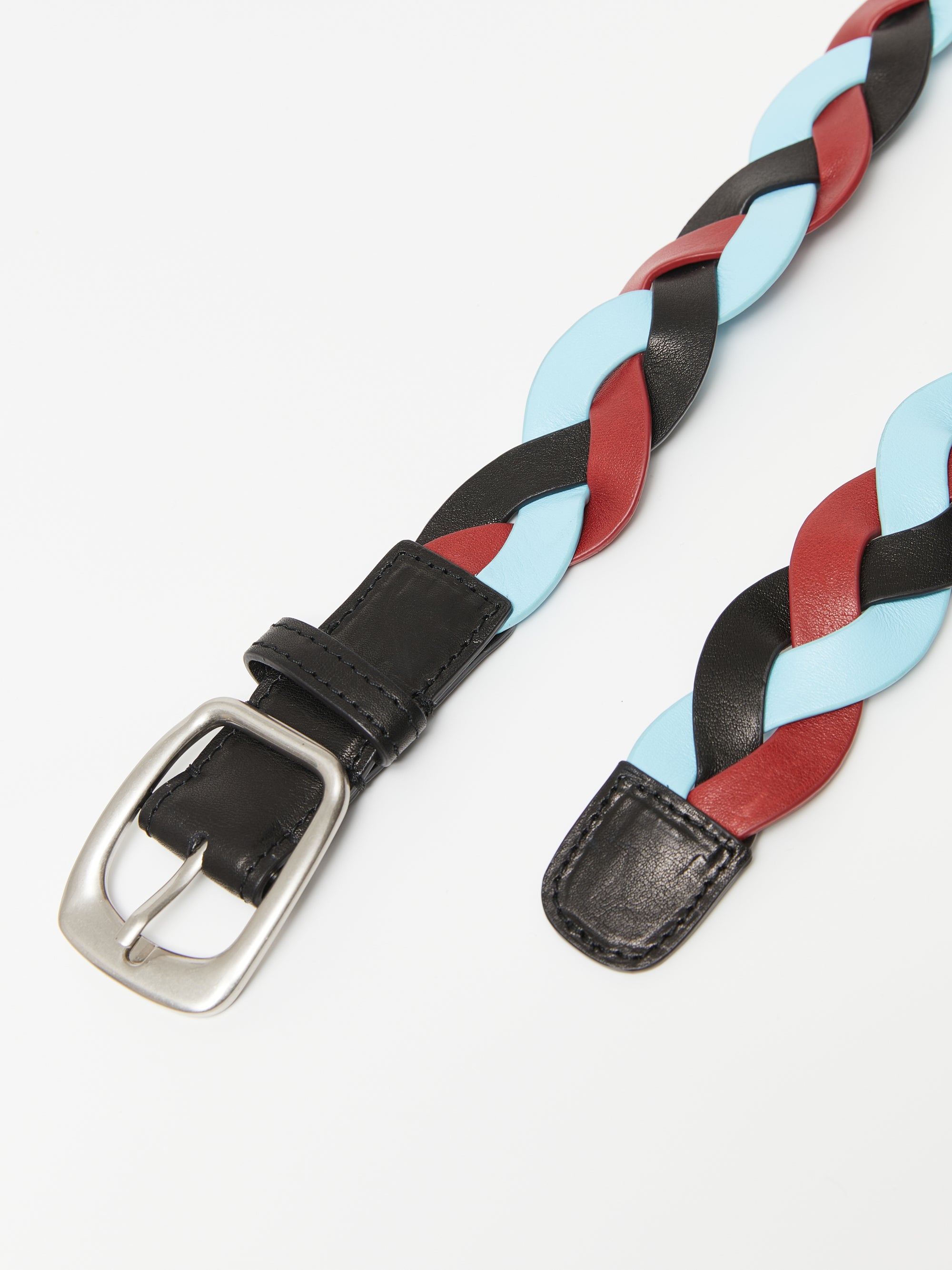 Twisted Braid Leather Belt