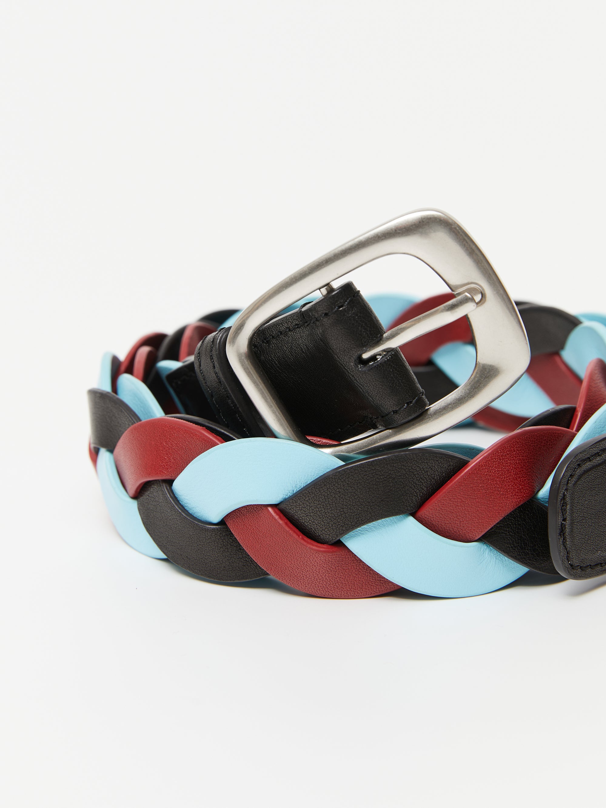 Twisted Braid Leather Belt