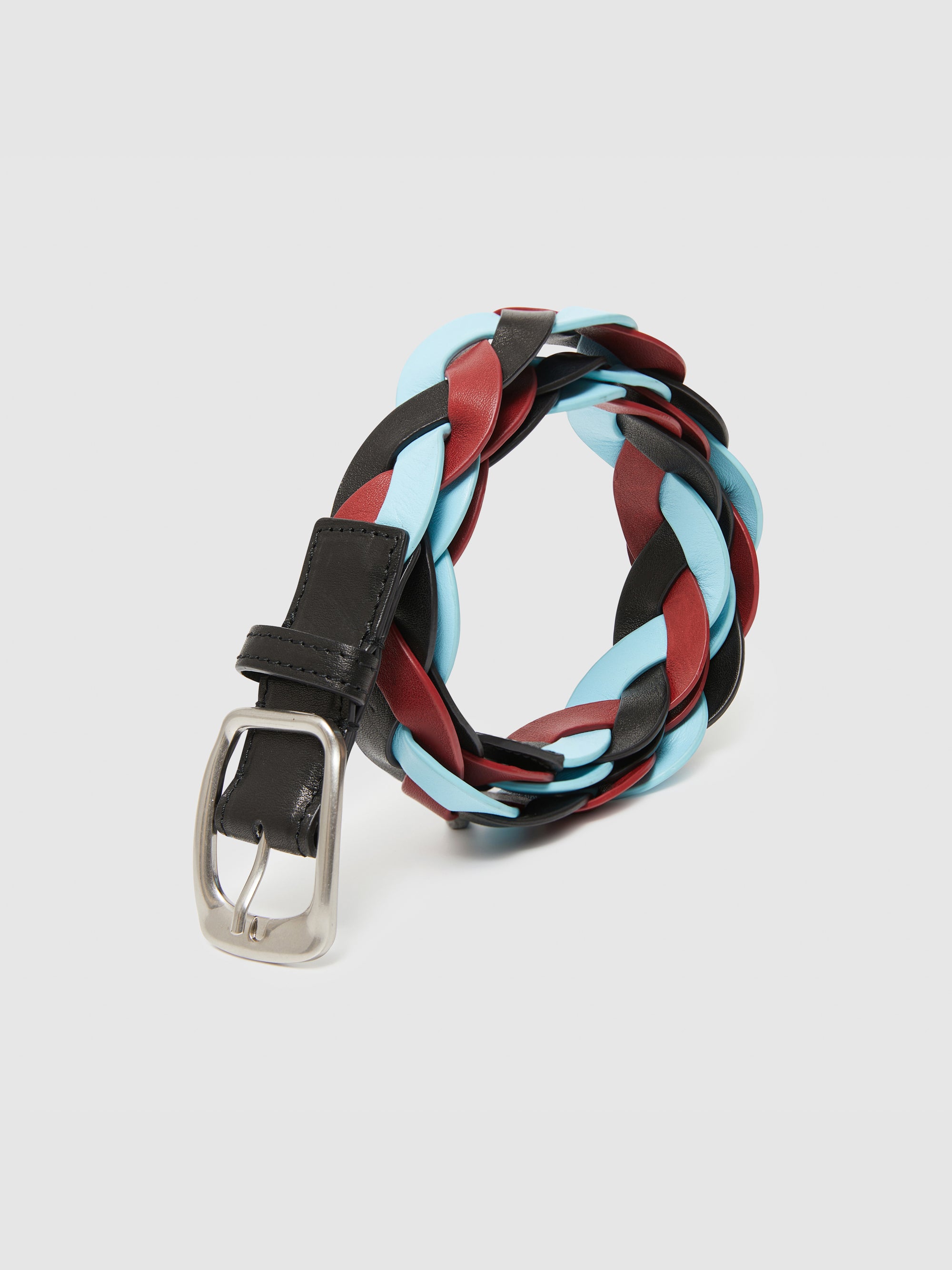 Twisted Braid Leather Belt