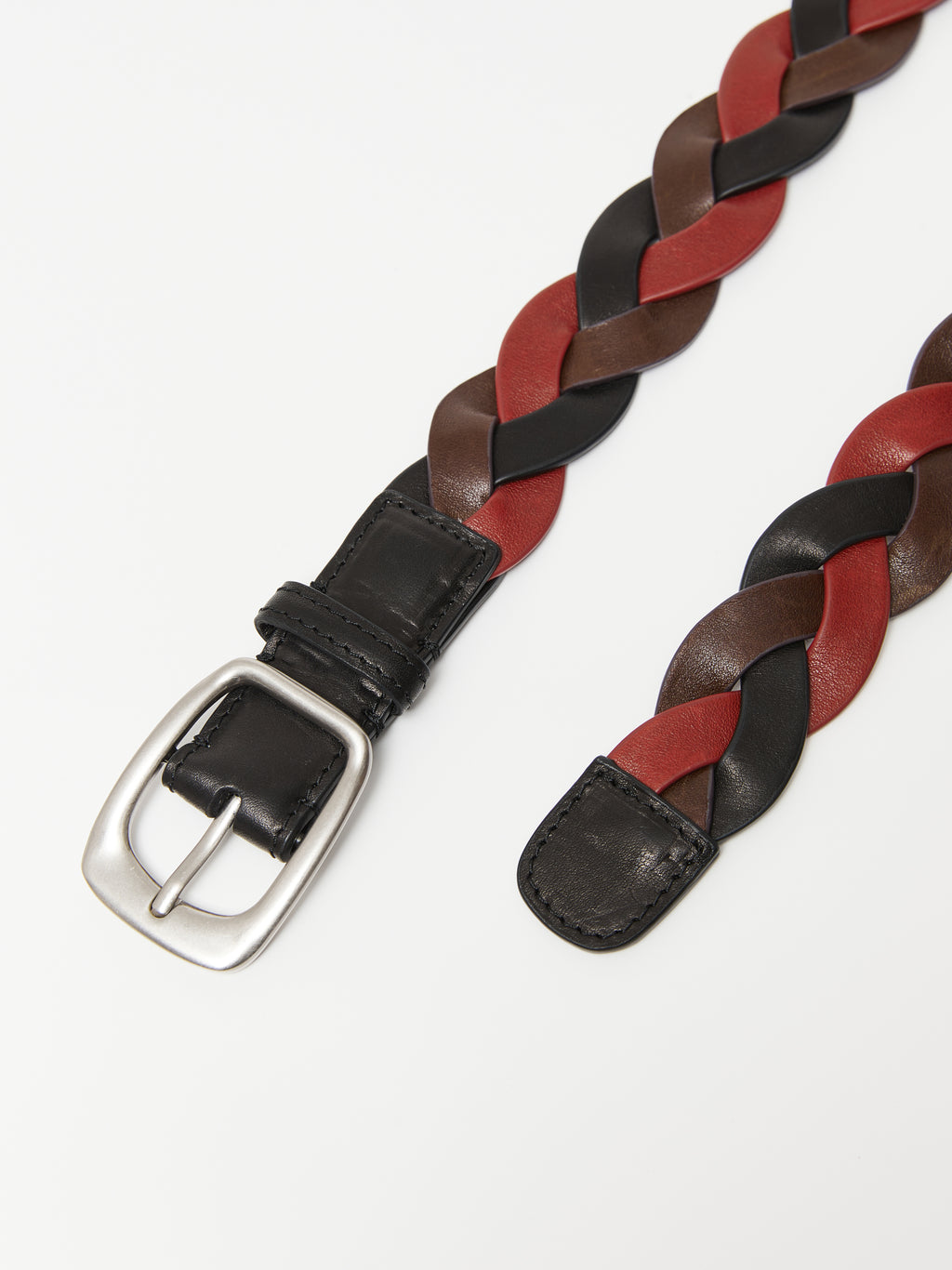 Twisted Braid Leather Belt