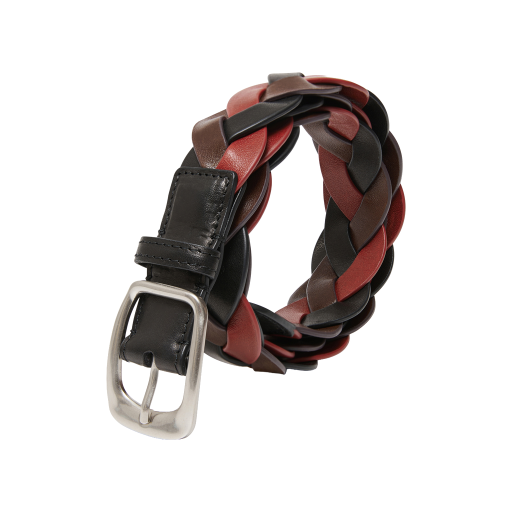 Twisted Braid Leather Belt