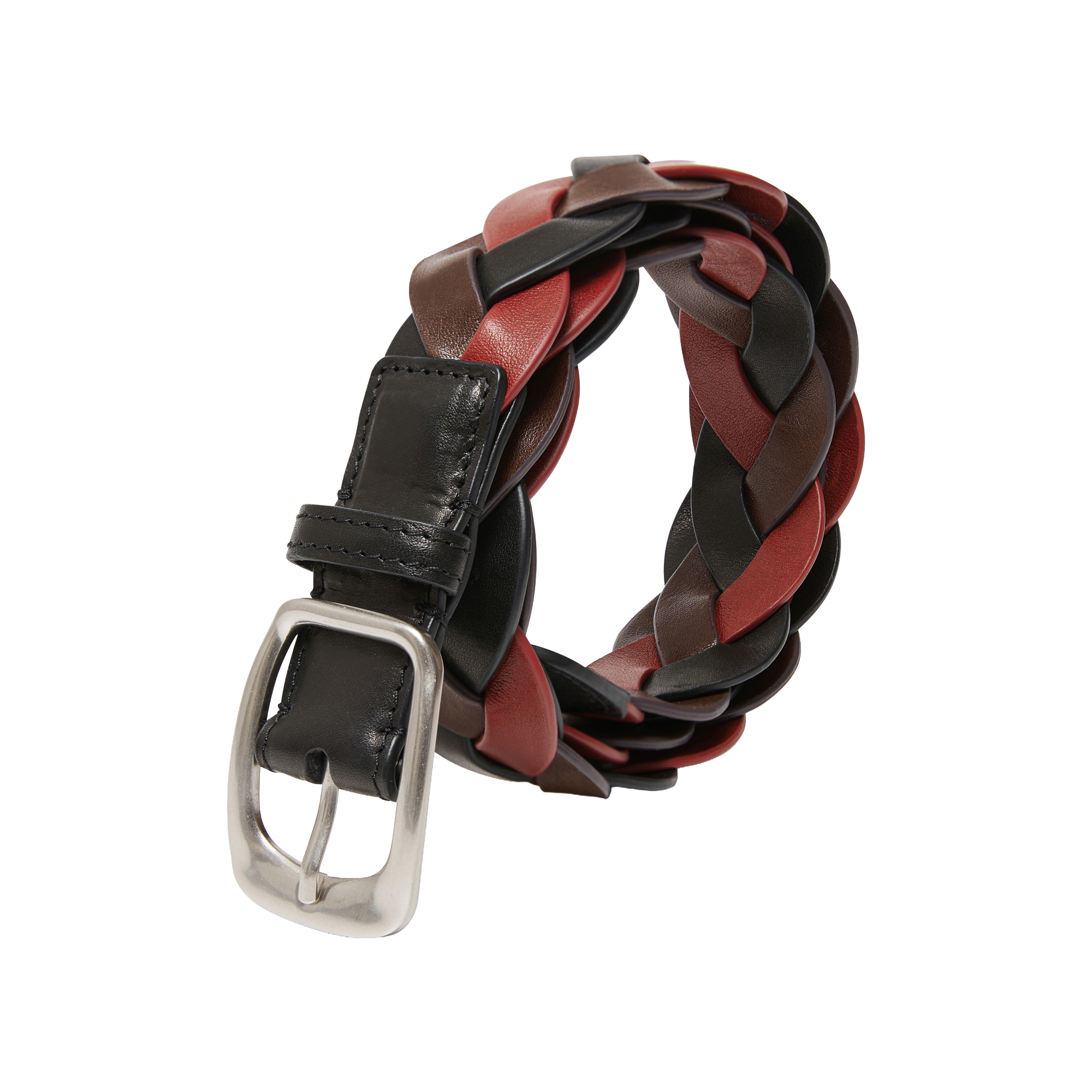 Twisted Braid Leather Belt