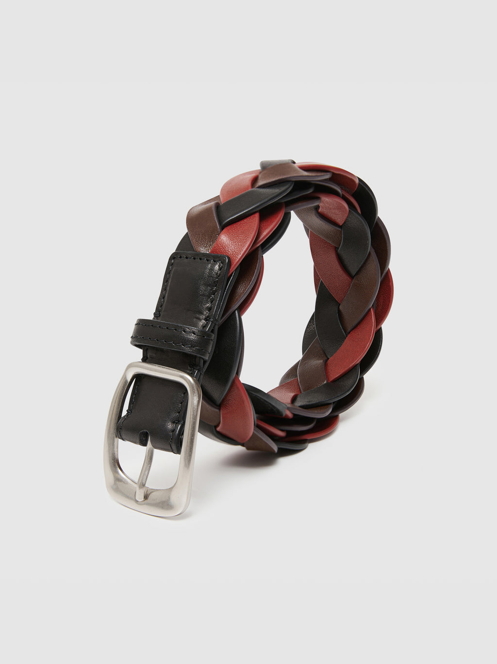 Twisted Braid Leather Belt