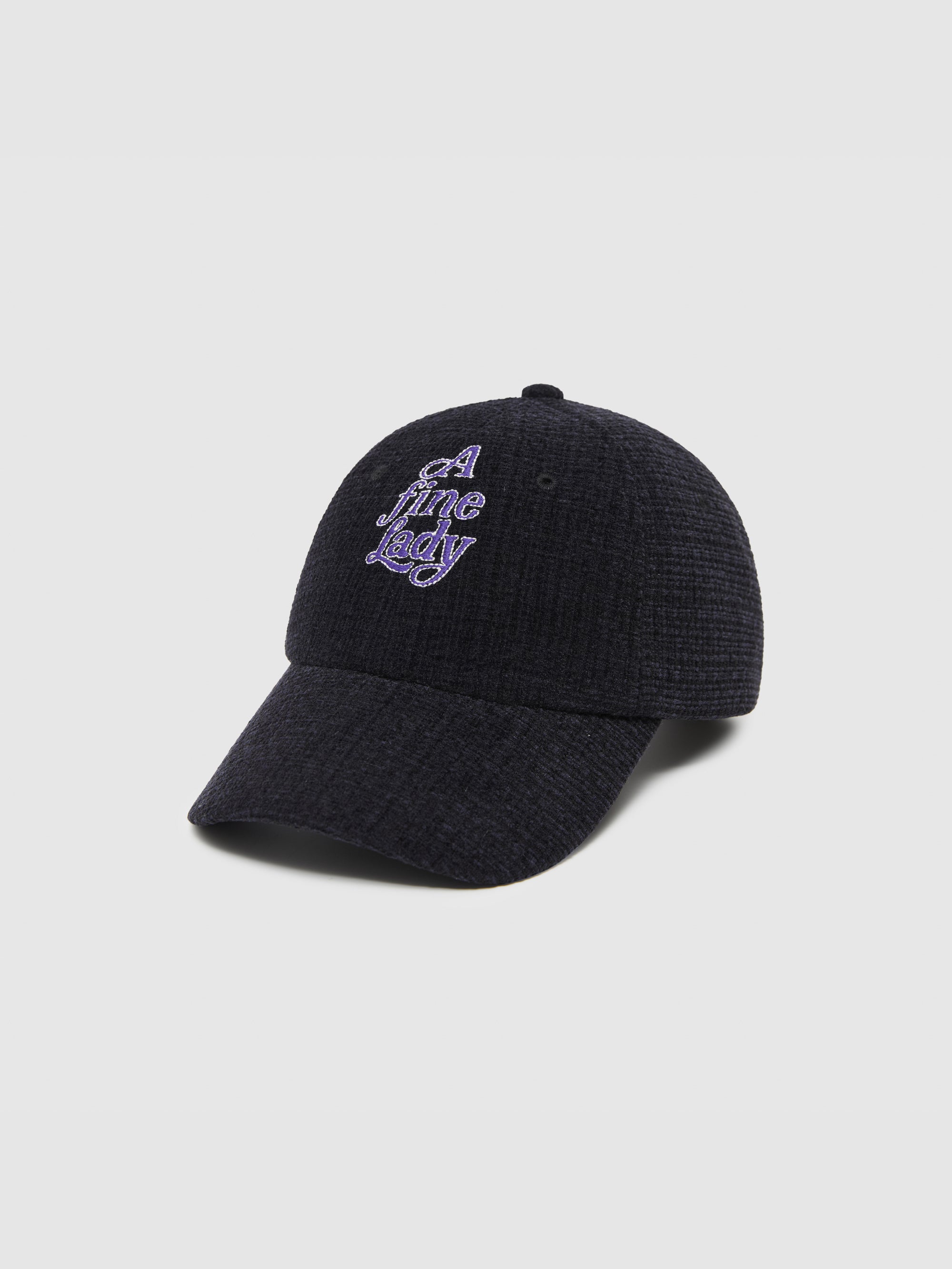 Fine Lady Textured Check Cap