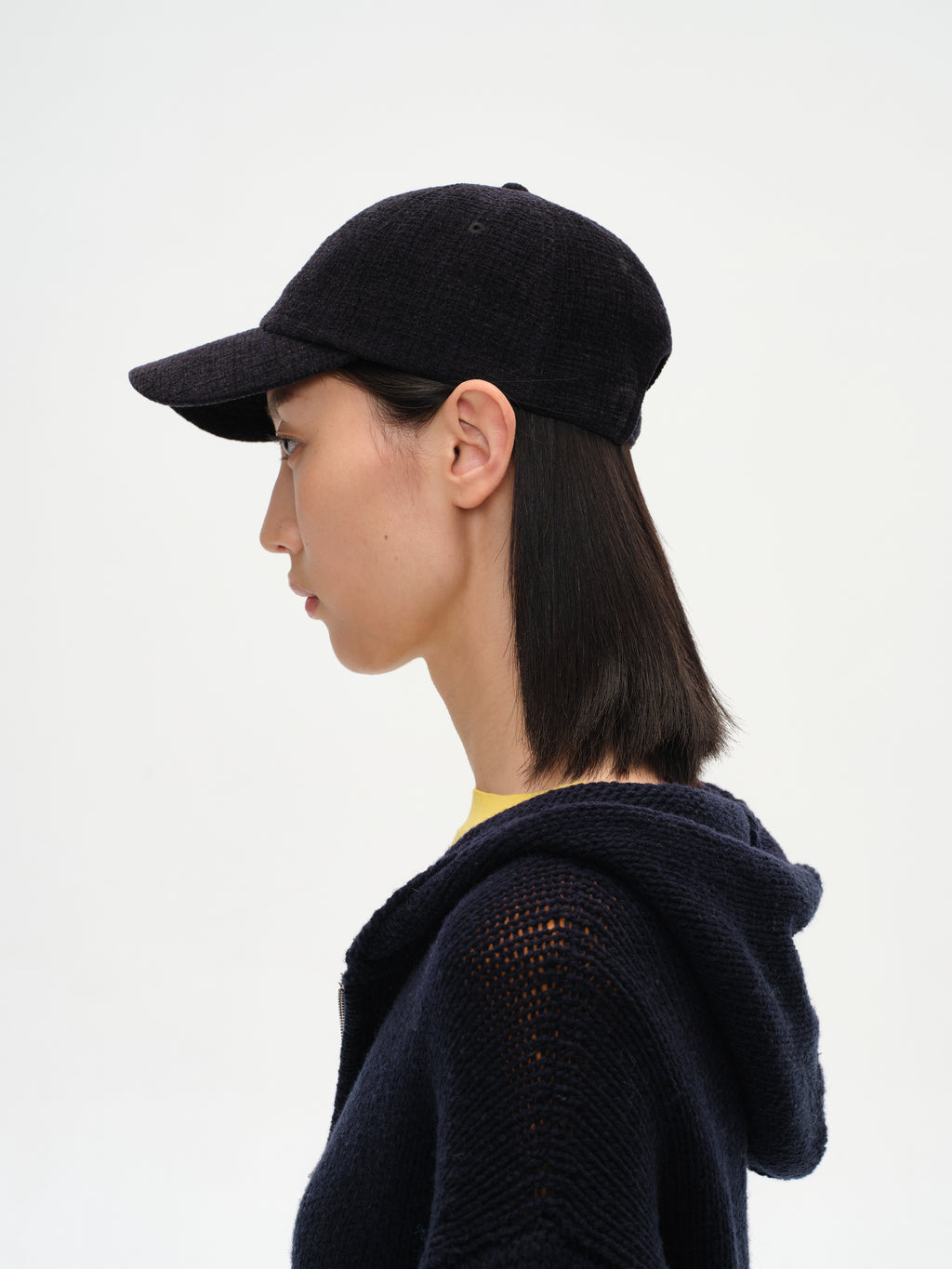 Fine Lady Textured Check Cap