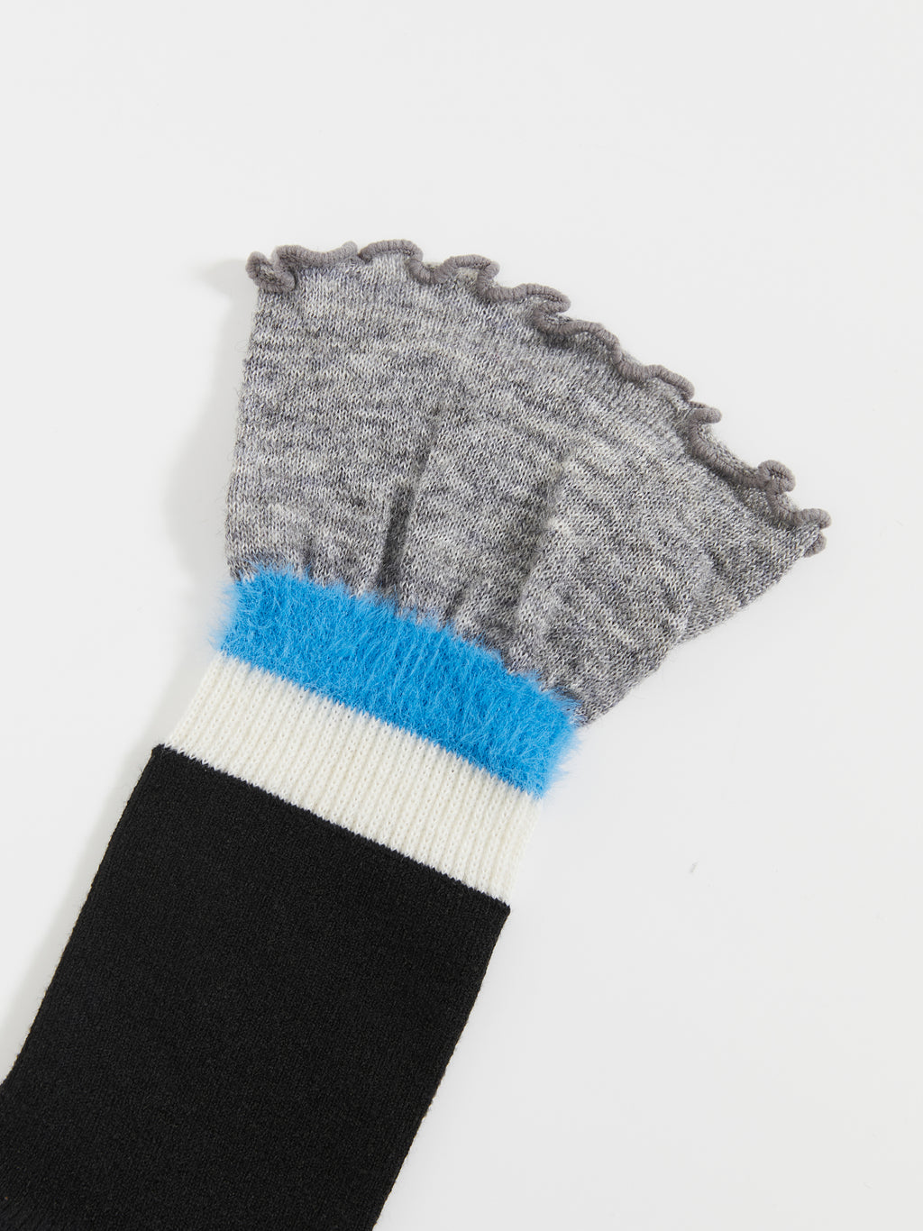 Contrast Cuff Crew Socks