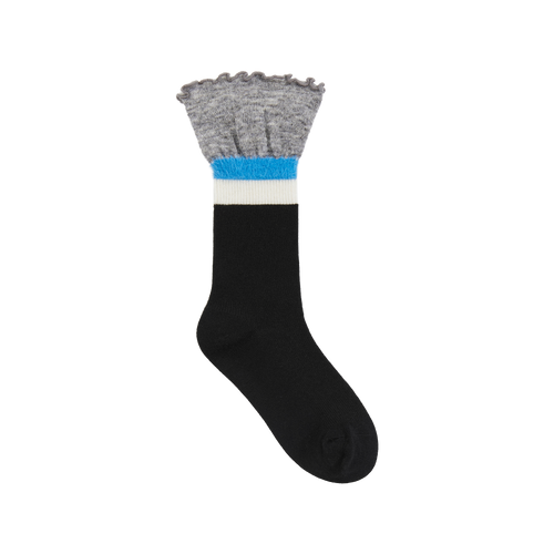 Contrast Cuff Crew Socks