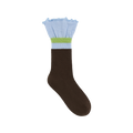 Contrast Cuff Crew Socks