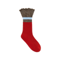 Contrast Cuff Crew Socks