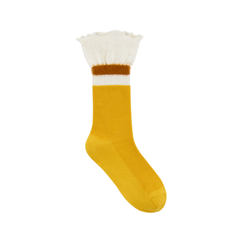 Contrast Cuff Crew Socks