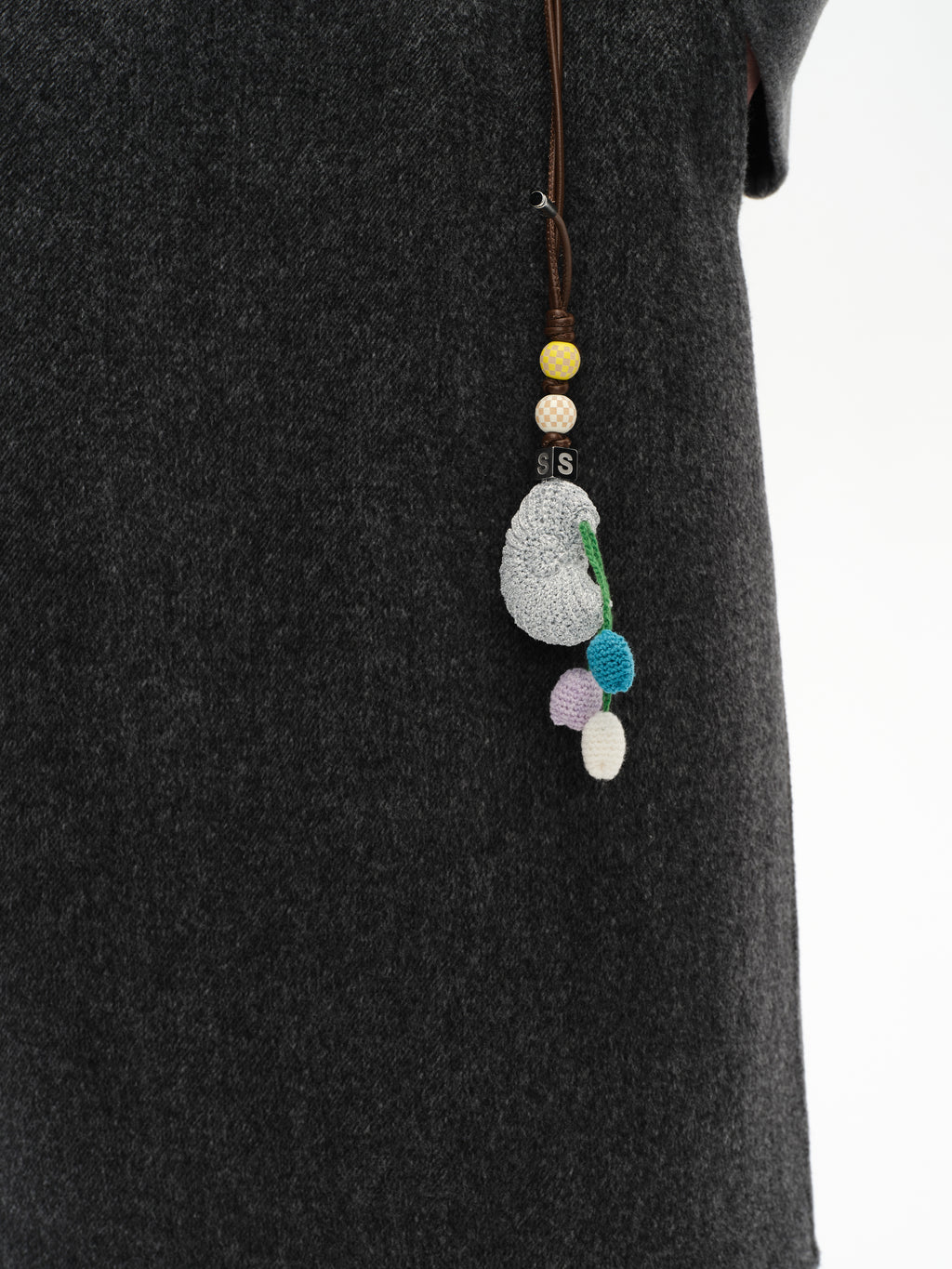 Seashell Flower Crochet Pendant