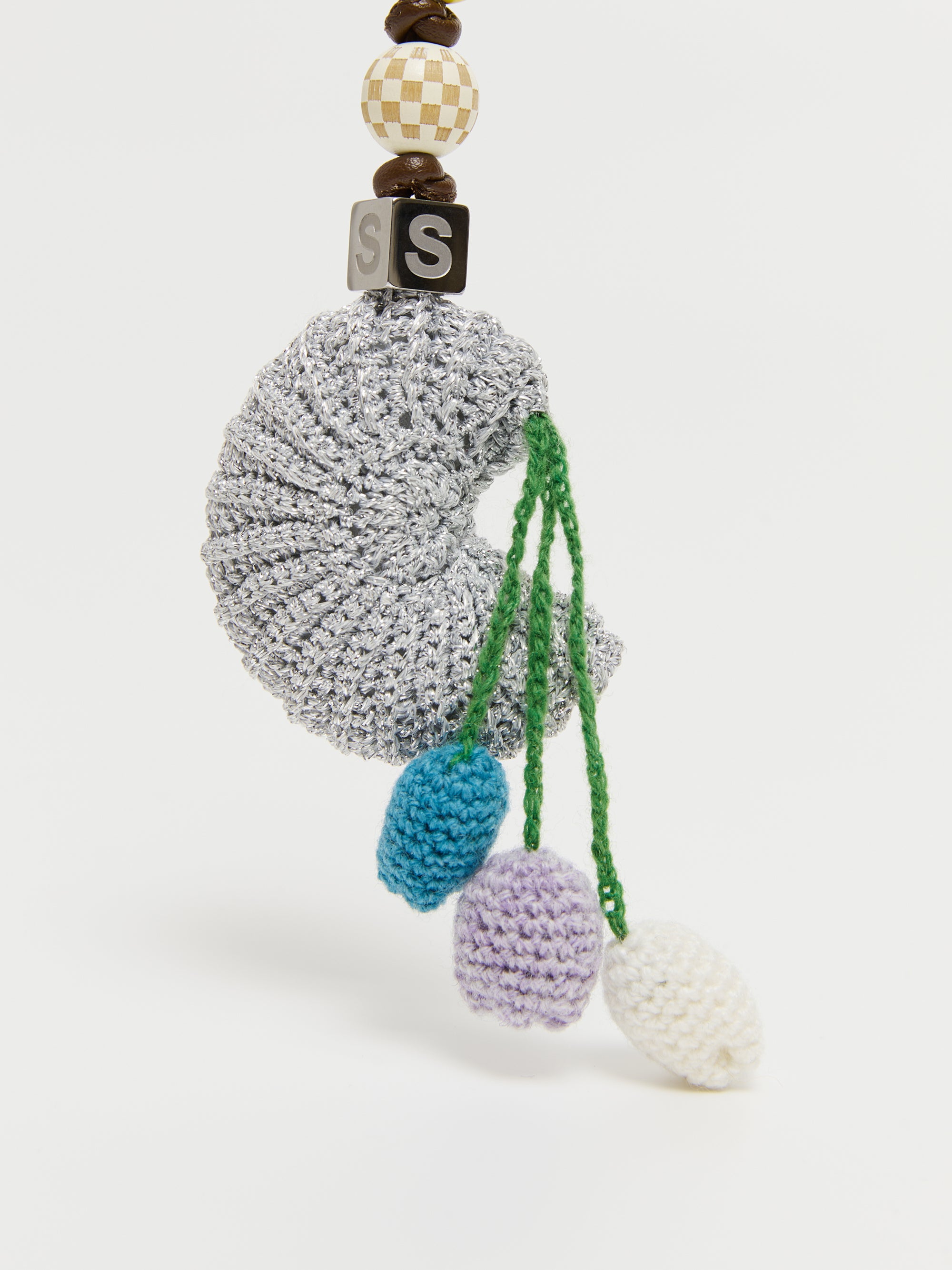 Seashell Flower Crochet Pendant