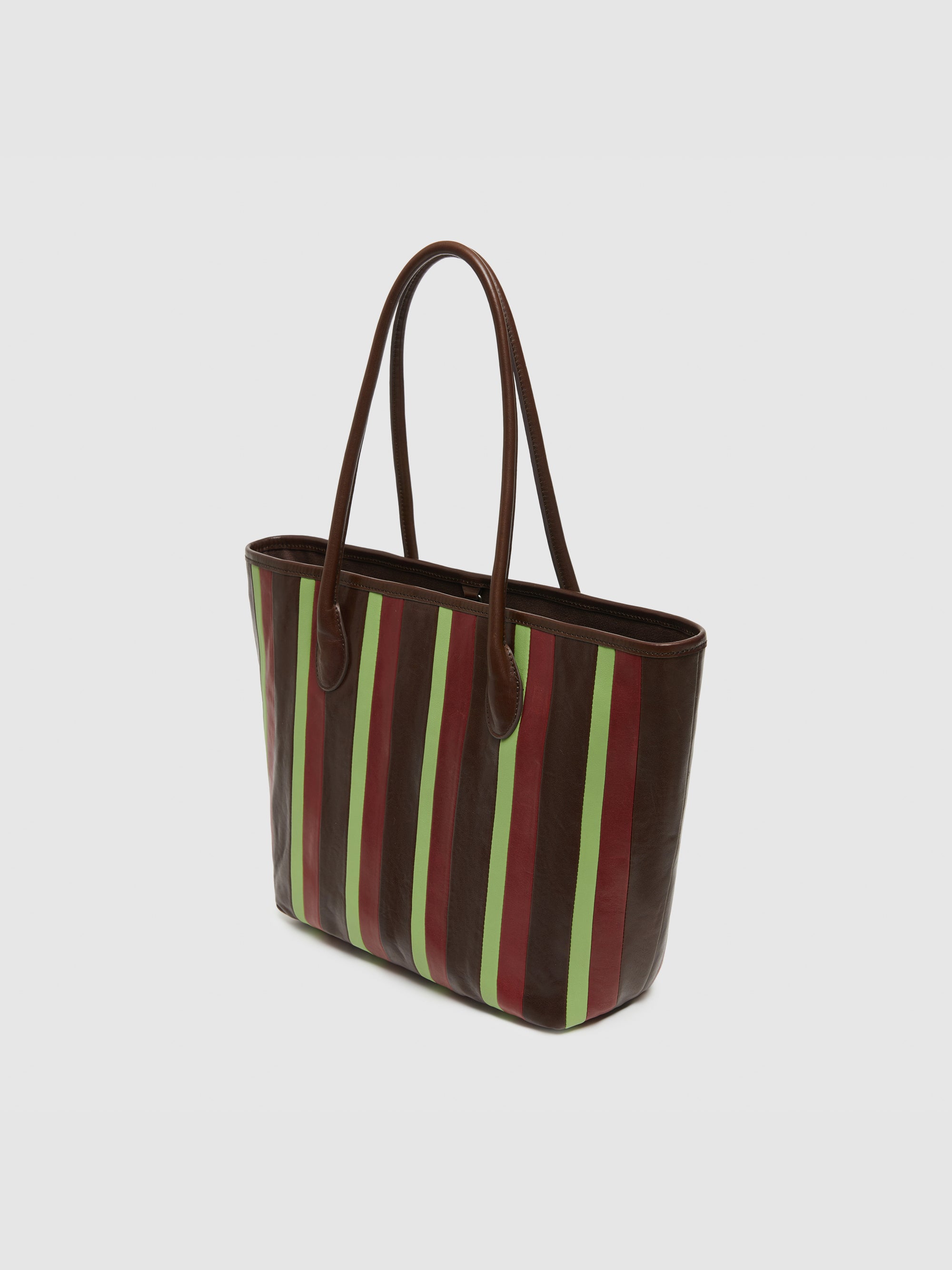 Toto Striped Color-Block Tote