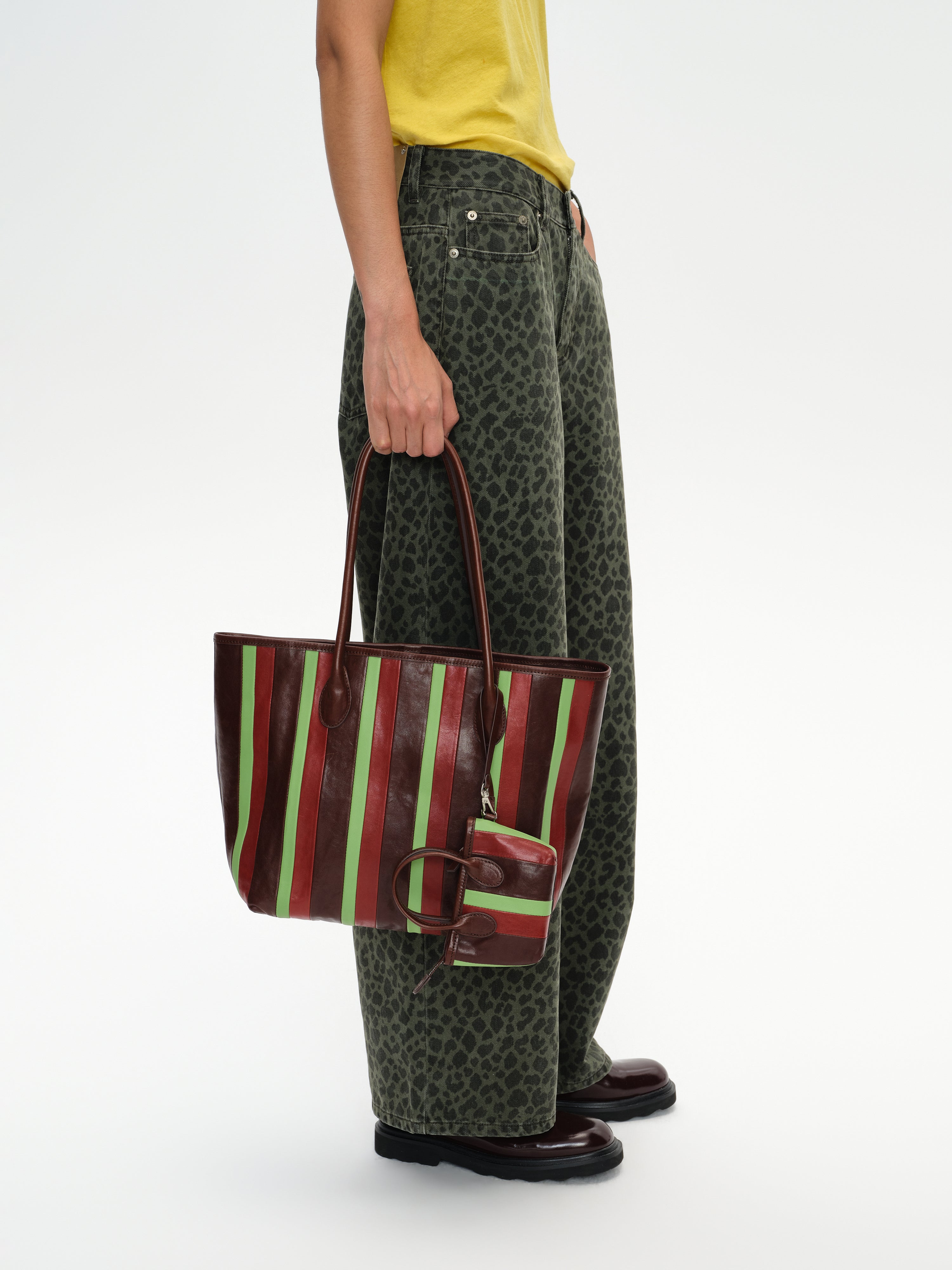 Toto Striped Color-Block Tote