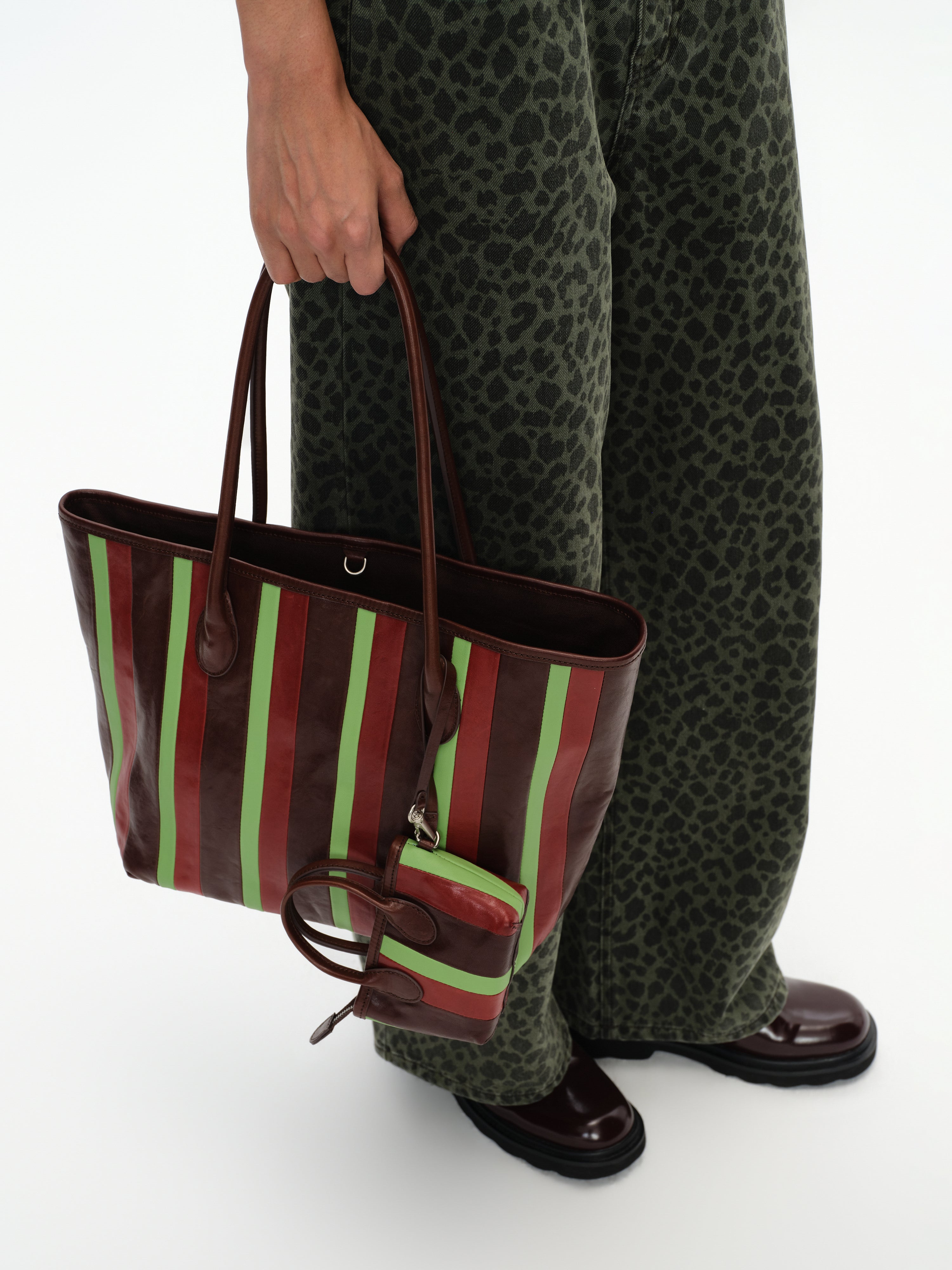 Toto Striped Color-Block Tote