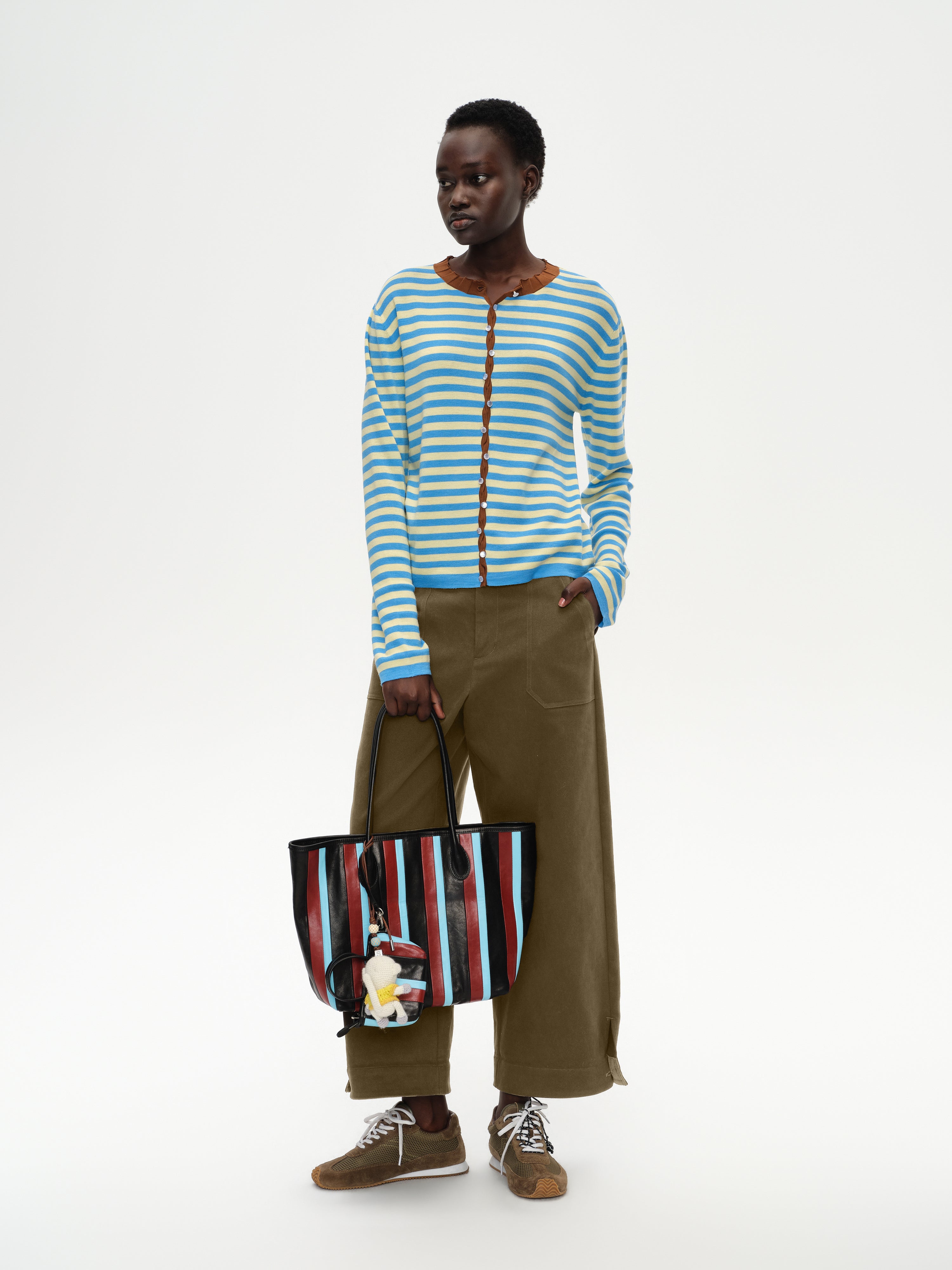 Toto Striped Color-Block Tote