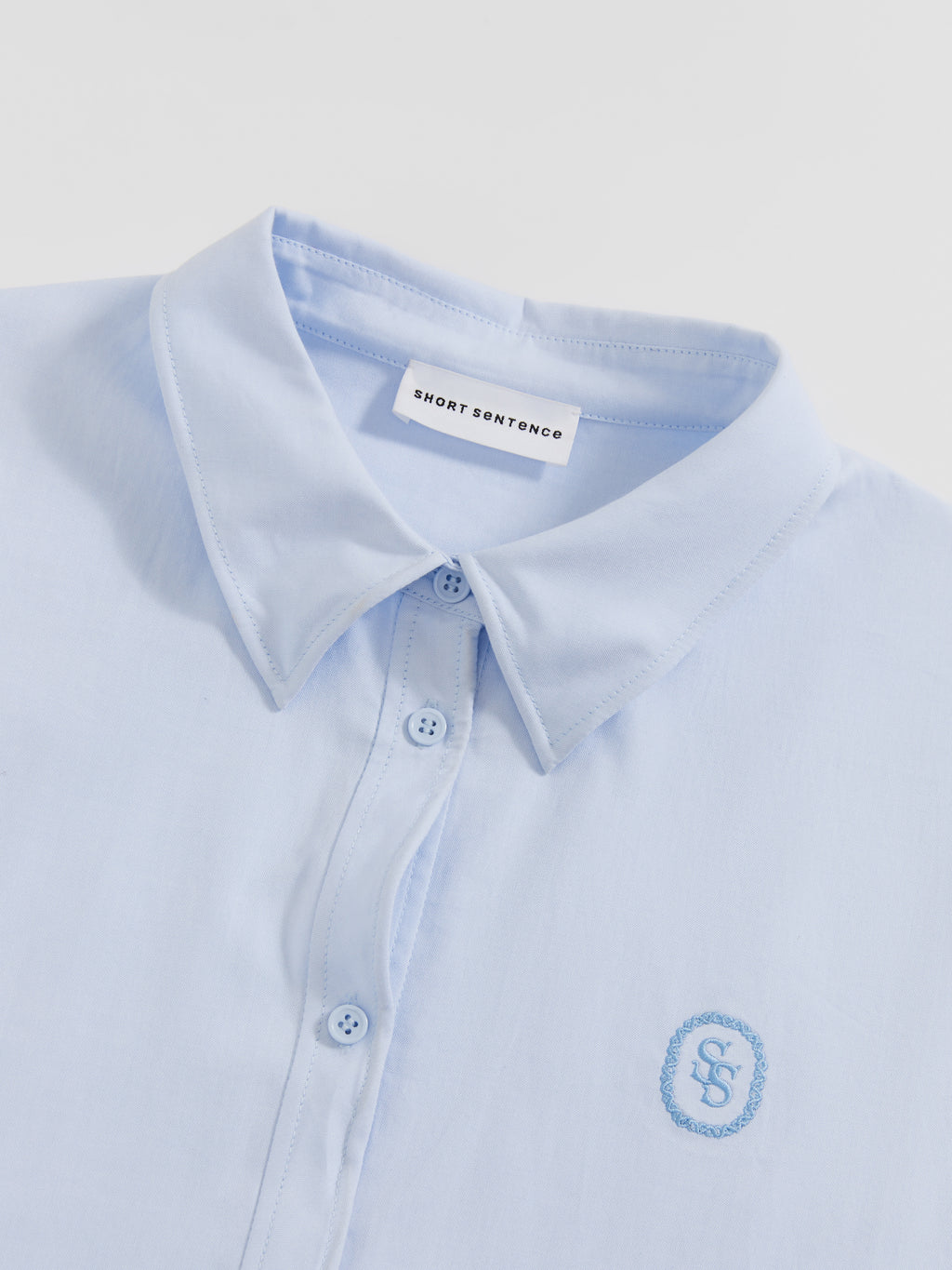Twisted Placket Long Sleeve Shirt