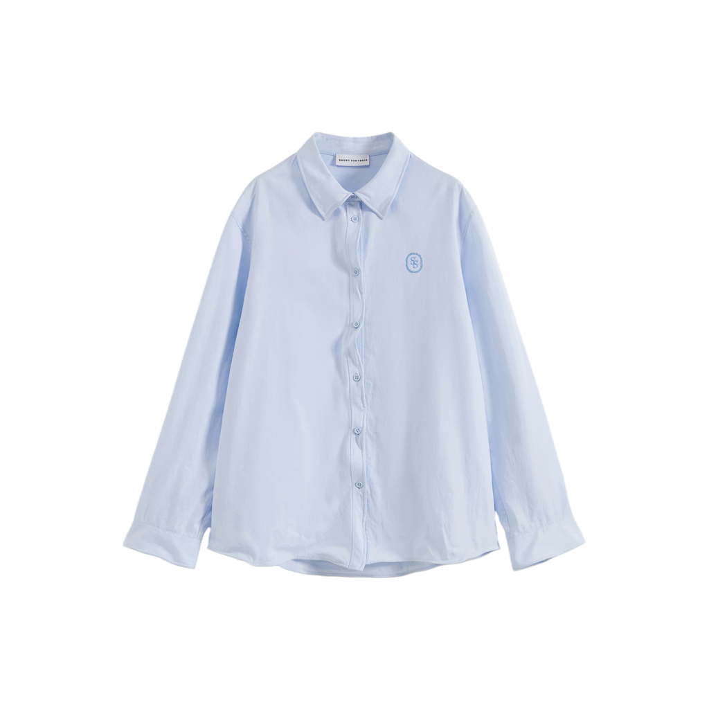 Twisted Placket Long Sleeve Shirt